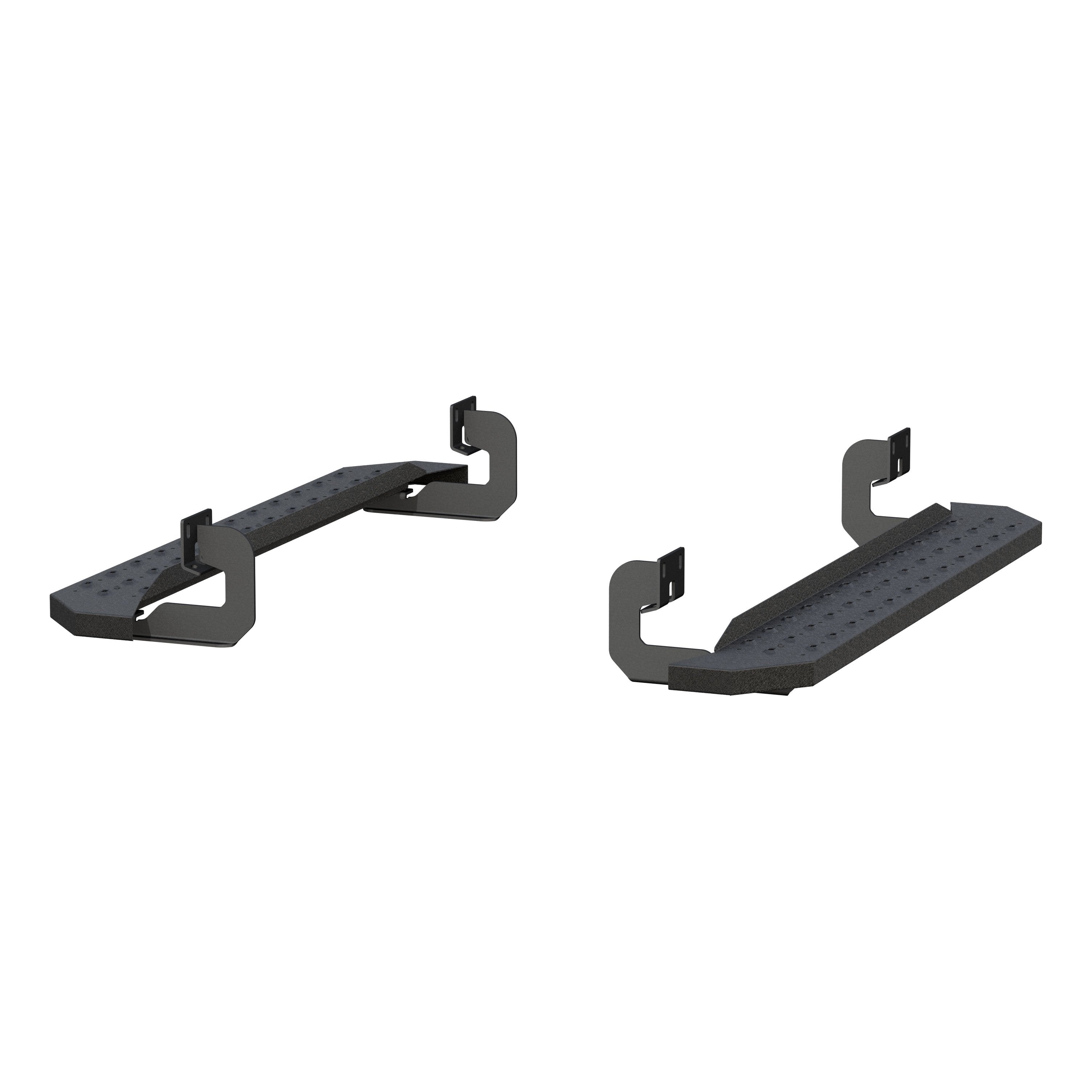 ARIES RidgeStep 6-1/2" x 53" Black Steel Running Boards, 2009-2014 Ford F-150