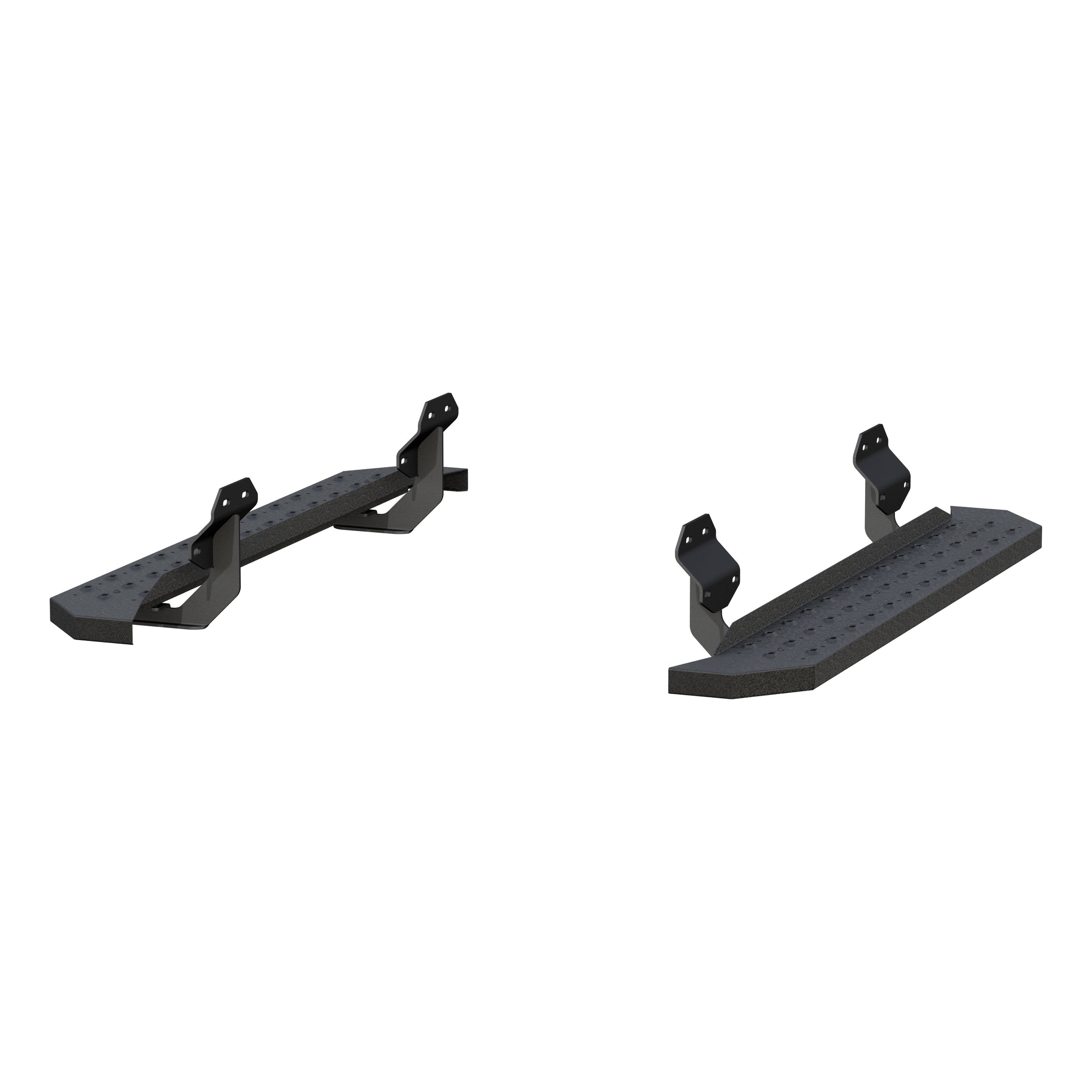 ARIES RidgeStep 6-1/2" x 53" Black Steel Running Boards, 2015-2026 Ford F-150, 2017-2026 Ford F-250/F-350/F-450/F-550 Super Duty