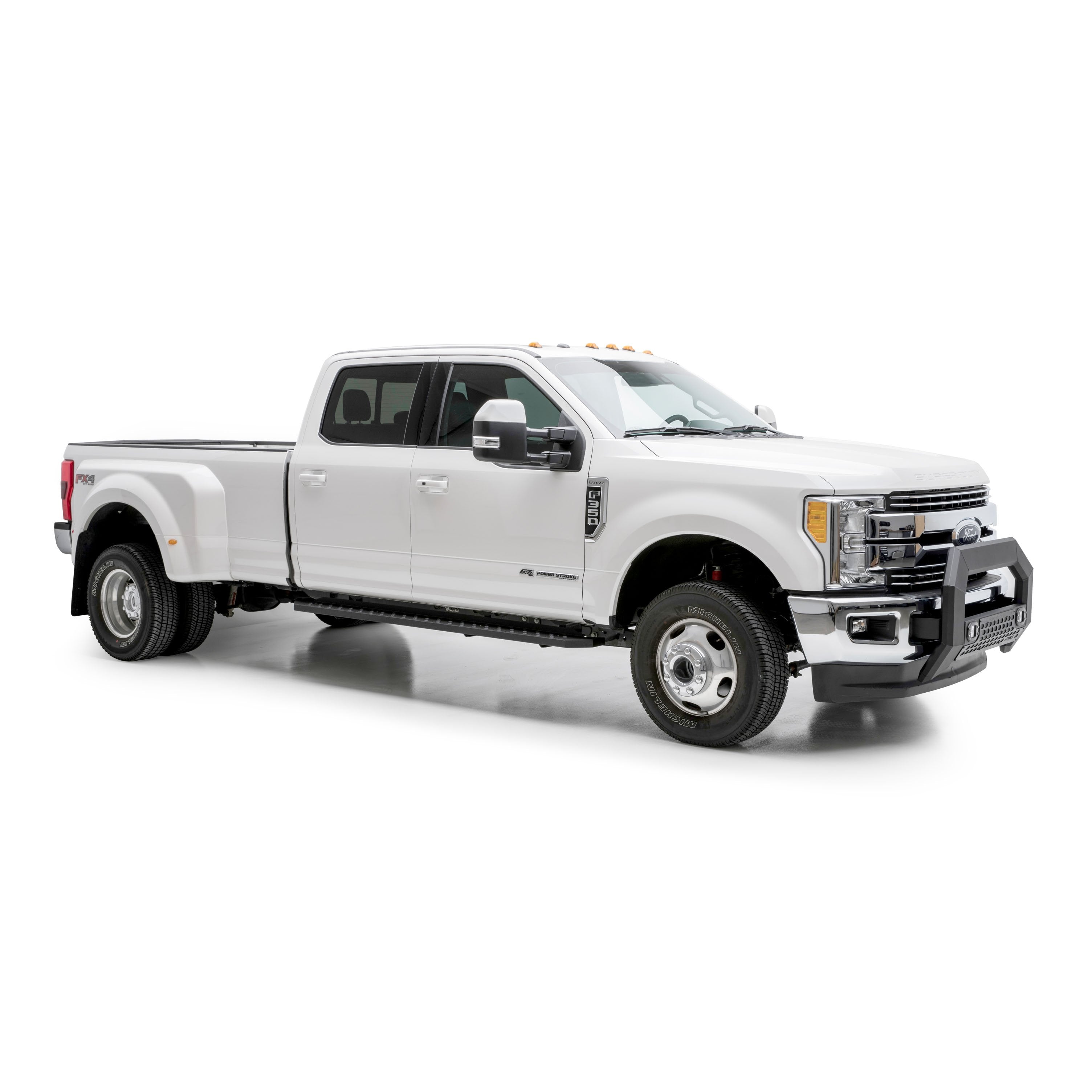 ARIES RidgeStep 6-1/2" x 53" Black Steel Running Boards, 2015-2026 Ford F-150, 2017-2026 Ford F-250/F-350/F-450/F-550 Super Duty