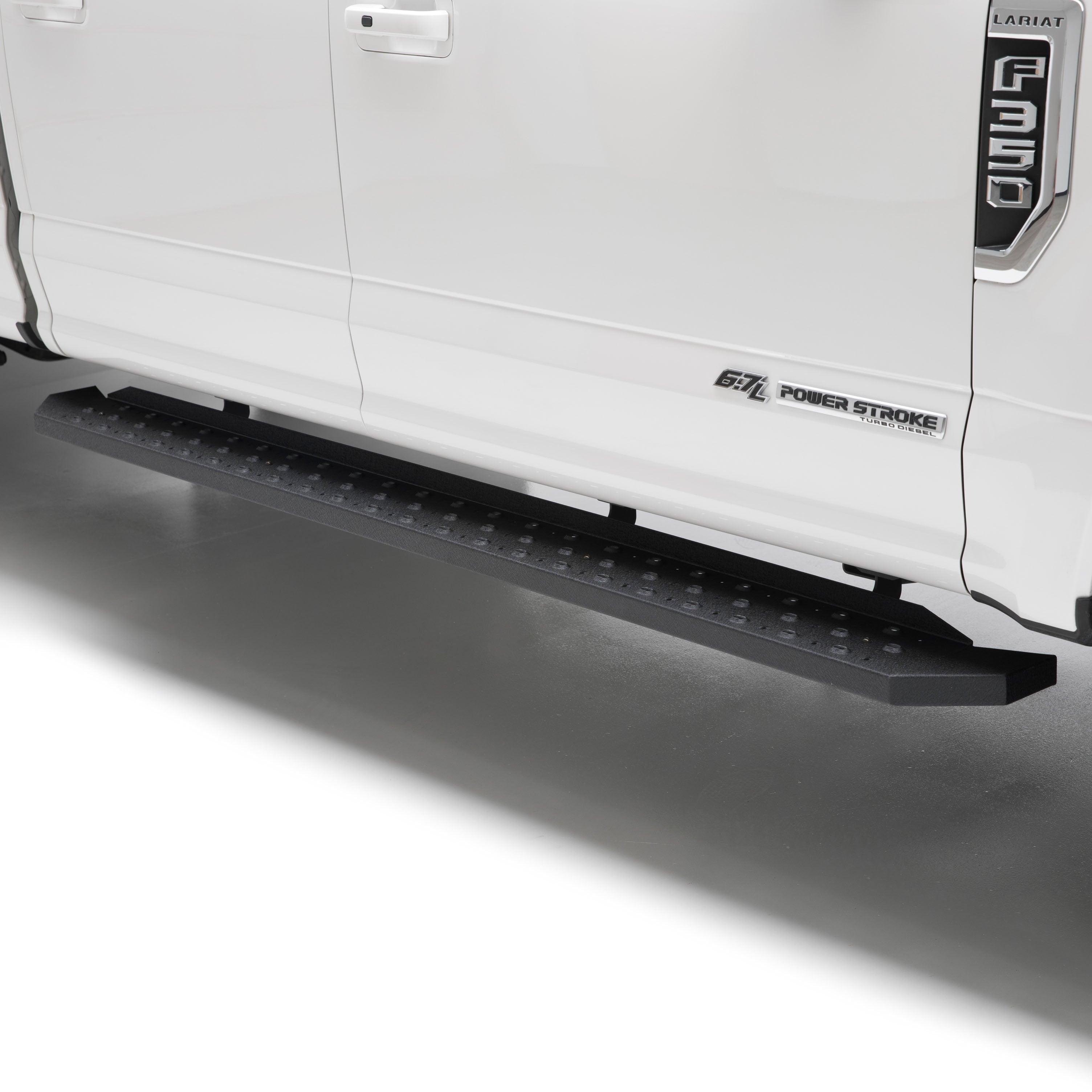 ARIES RidgeStep 6-1/2" x 53" Black Steel Running Boards, 2015-2026 Ford F-150, 2017-2026 Ford F-250/F-350/F-450/F-550 Super Duty