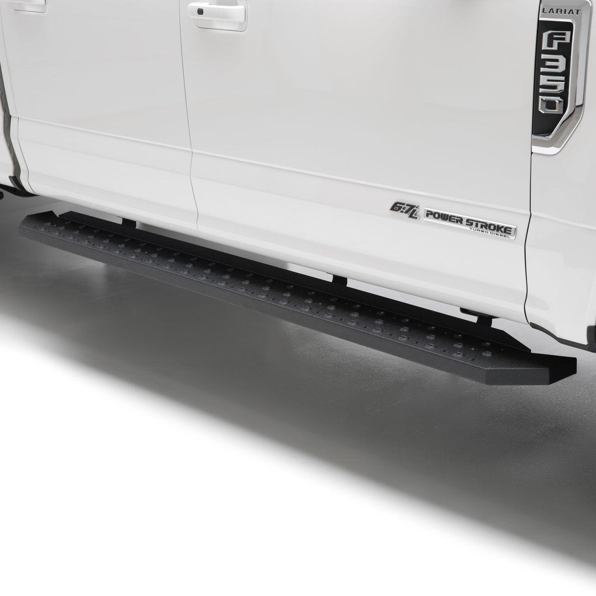 ARIES RidgeStep 6-1/2" x 85" Black Steel Running Boards, 2015-2026 Ford F-150, 2017-2026 Ford F-250/F-350/F-450/F-550 Super Duty