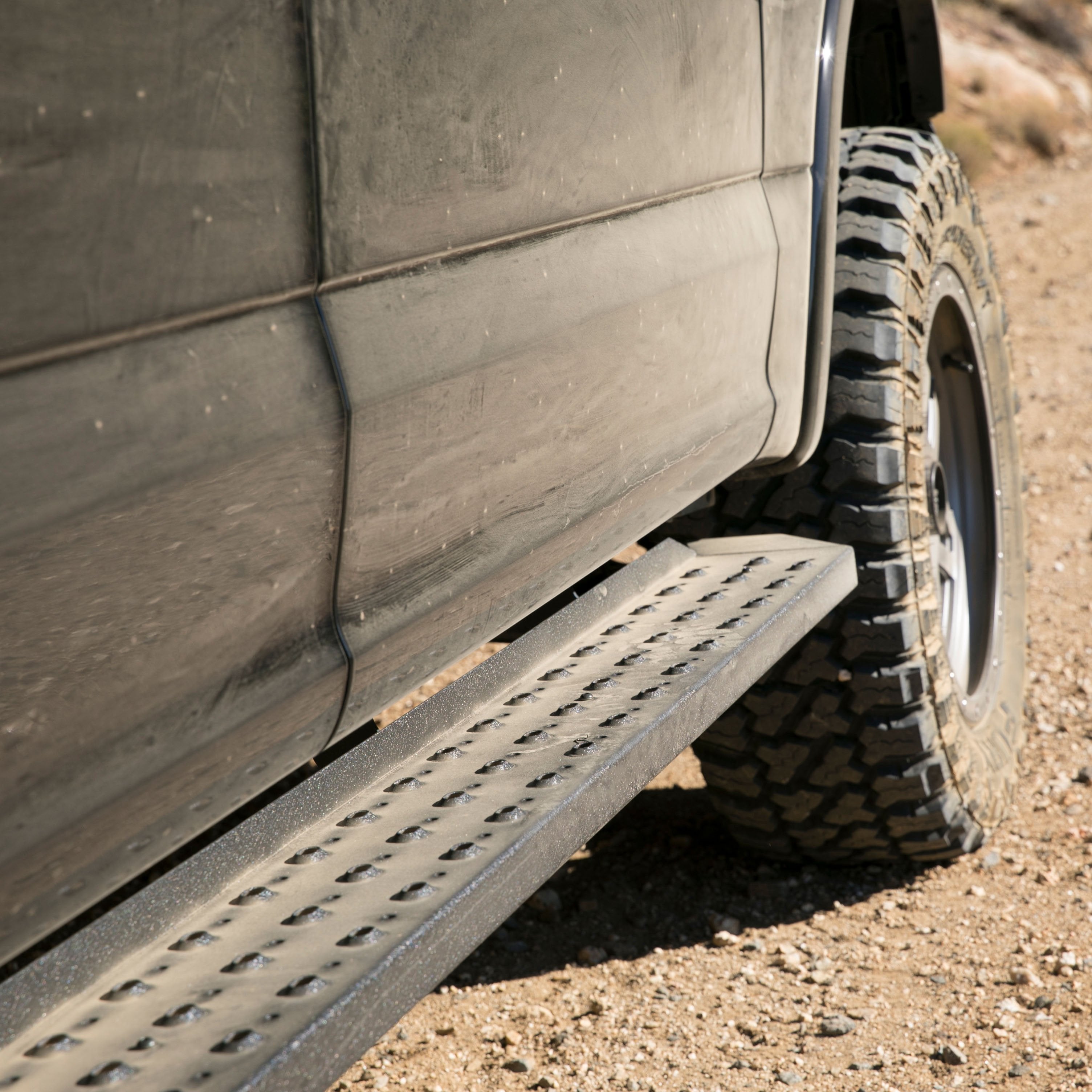 ARIES RidgeStep 6-1/2" x 85" Black Steel Running Boards, 2015-2026 Ford F-150, 2017-2026 Ford F-250/F-350/F-450/F-550 Super Duty