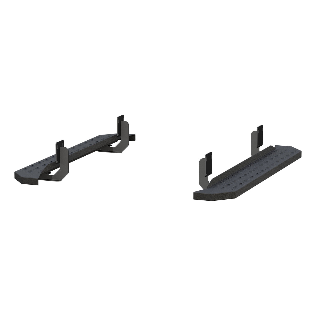ARIES RidgeStep 6-1/2" x 53" Black Steel Running Boards, 1999-2016 Ford F-250/F-350 Super Duty