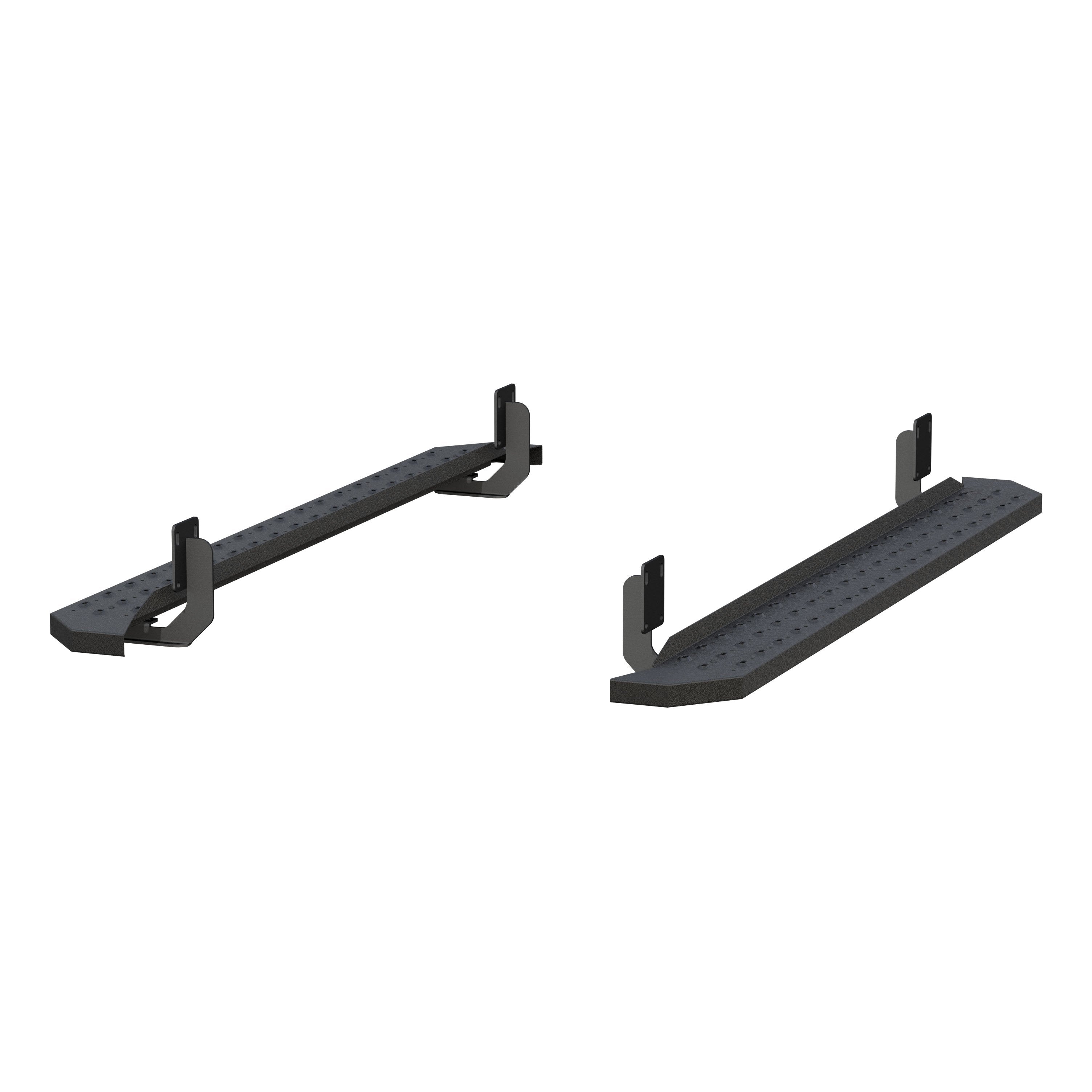 ARIES RidgeStep 6-1/2" x 75" Black Steel Running Boards, 1999-2016 Ford F-250/F-350 Super Duty