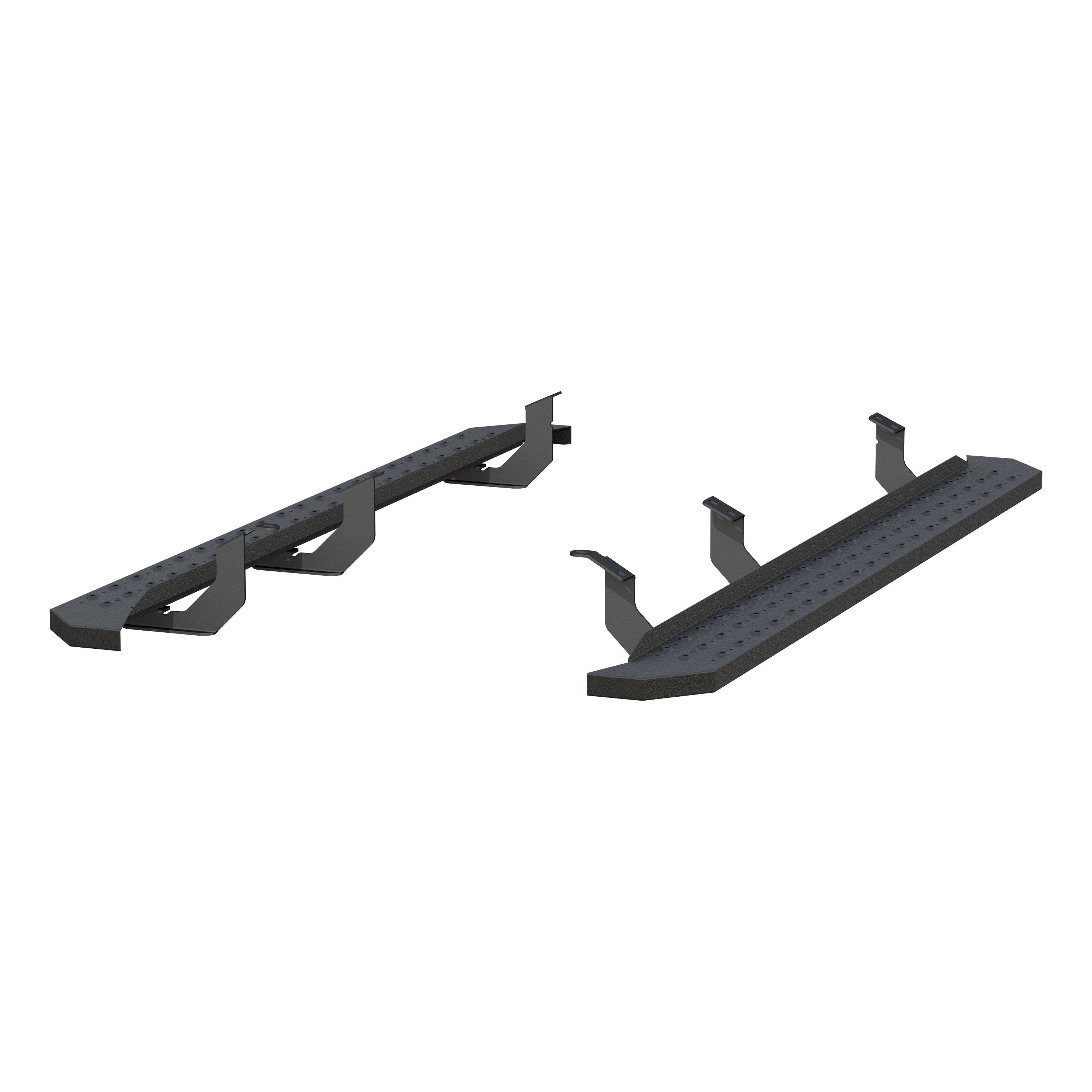 ARIES RidgeStep 6-1/2" x 85" Black Steel Running Boards, 2007-2021 Toyota Tundra