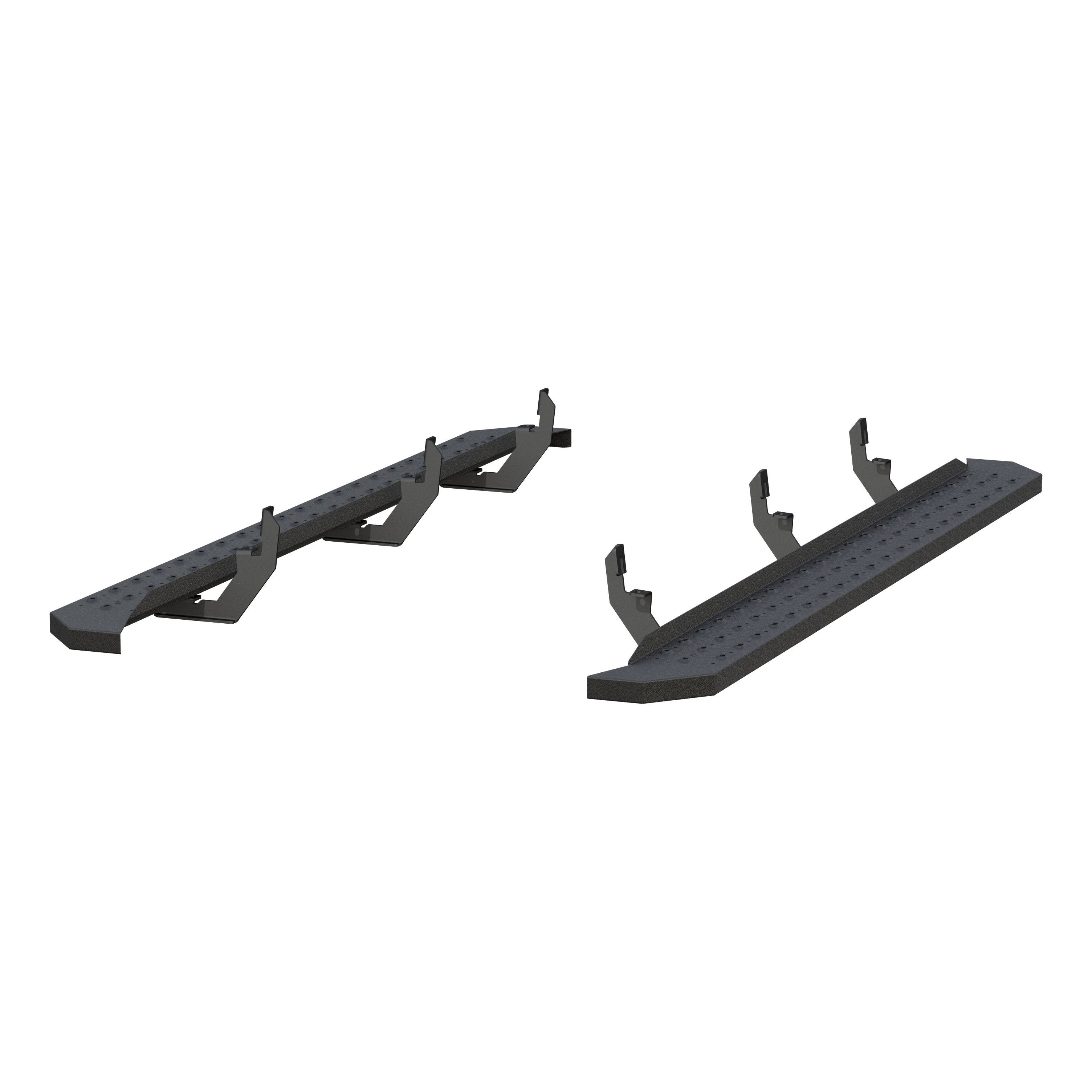 ARIES RidgeStep 6-1/2" x 85" Black Steel Running Boards, 2023-2026 Chevy Colorado, 2023-2026 GMC Canyon