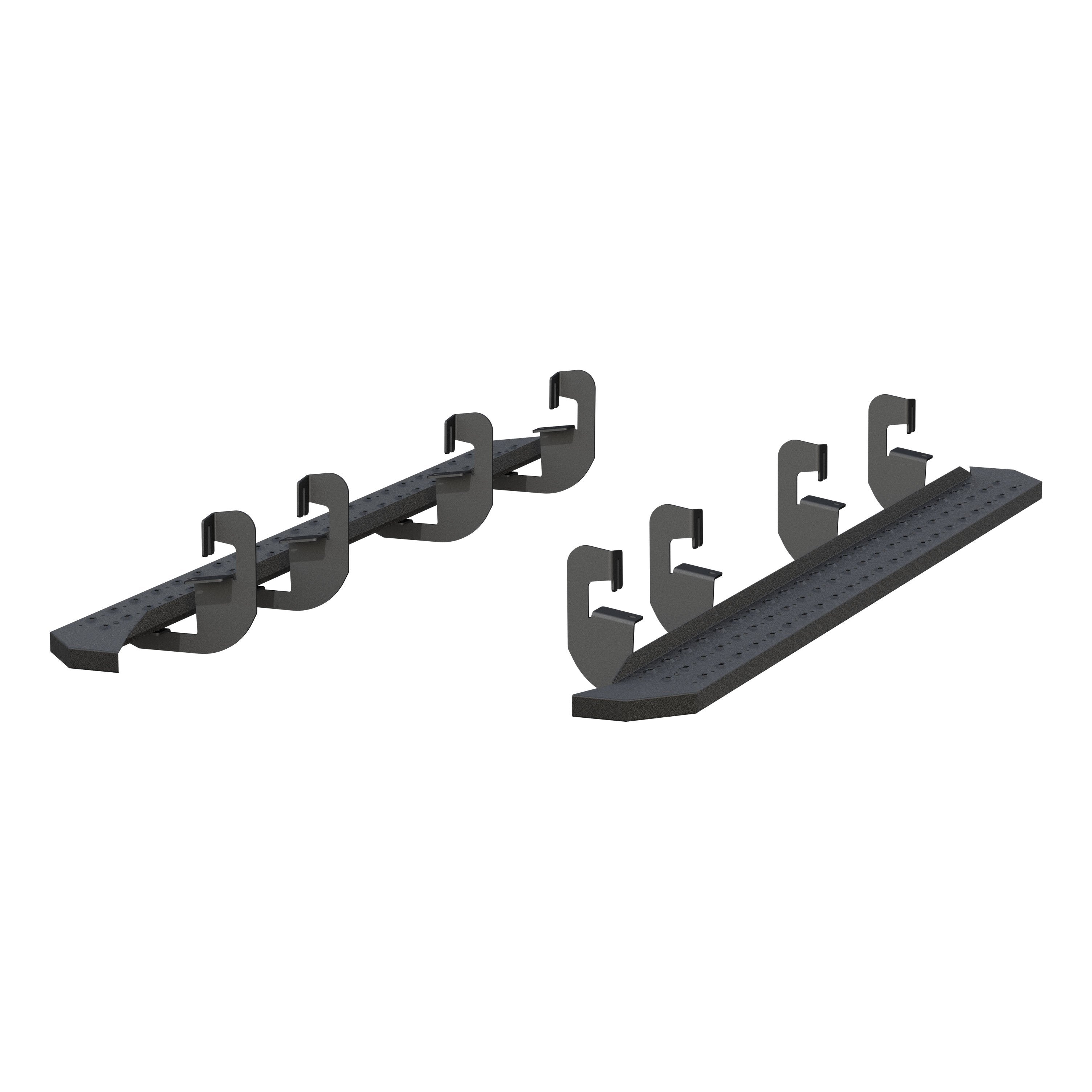 ARIES RidgeStep 6-1/2" x 91" Black Steel Running Boards, 2019-2026 Chevy/GMC Silverado/Sierra 1500, 2020-2026 Chevy/GMC Silverado/Sierra 2500HD/3500HD