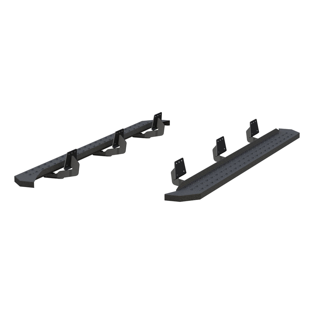 ARIES RidgeStep 6-1/2" x 91" Black Steel Running Boards, 2019-2026 Ram 1500