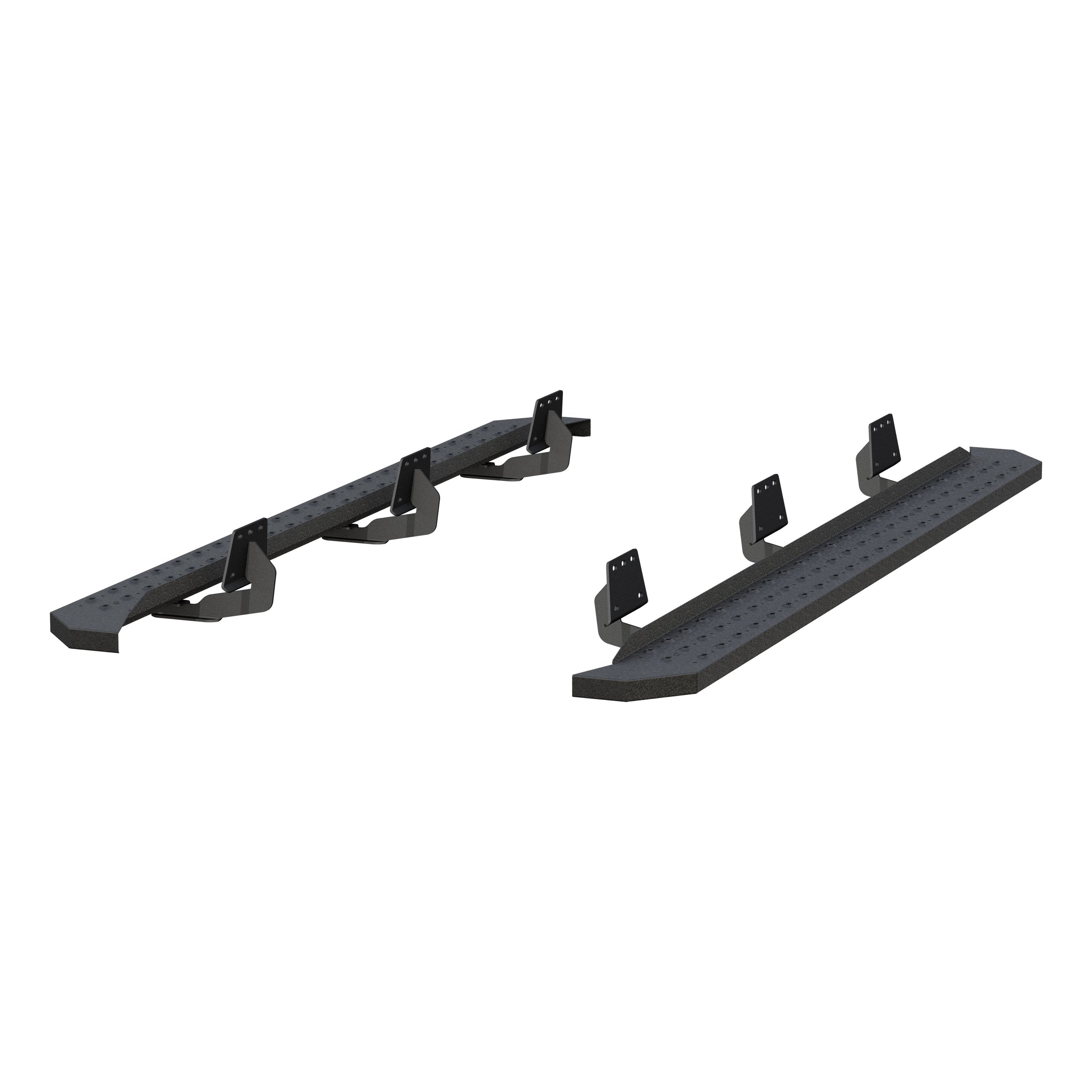 ARIES RidgeStep 6-1/2" x 91" Black Steel Running Boards, 2019-2026 Ram 1500