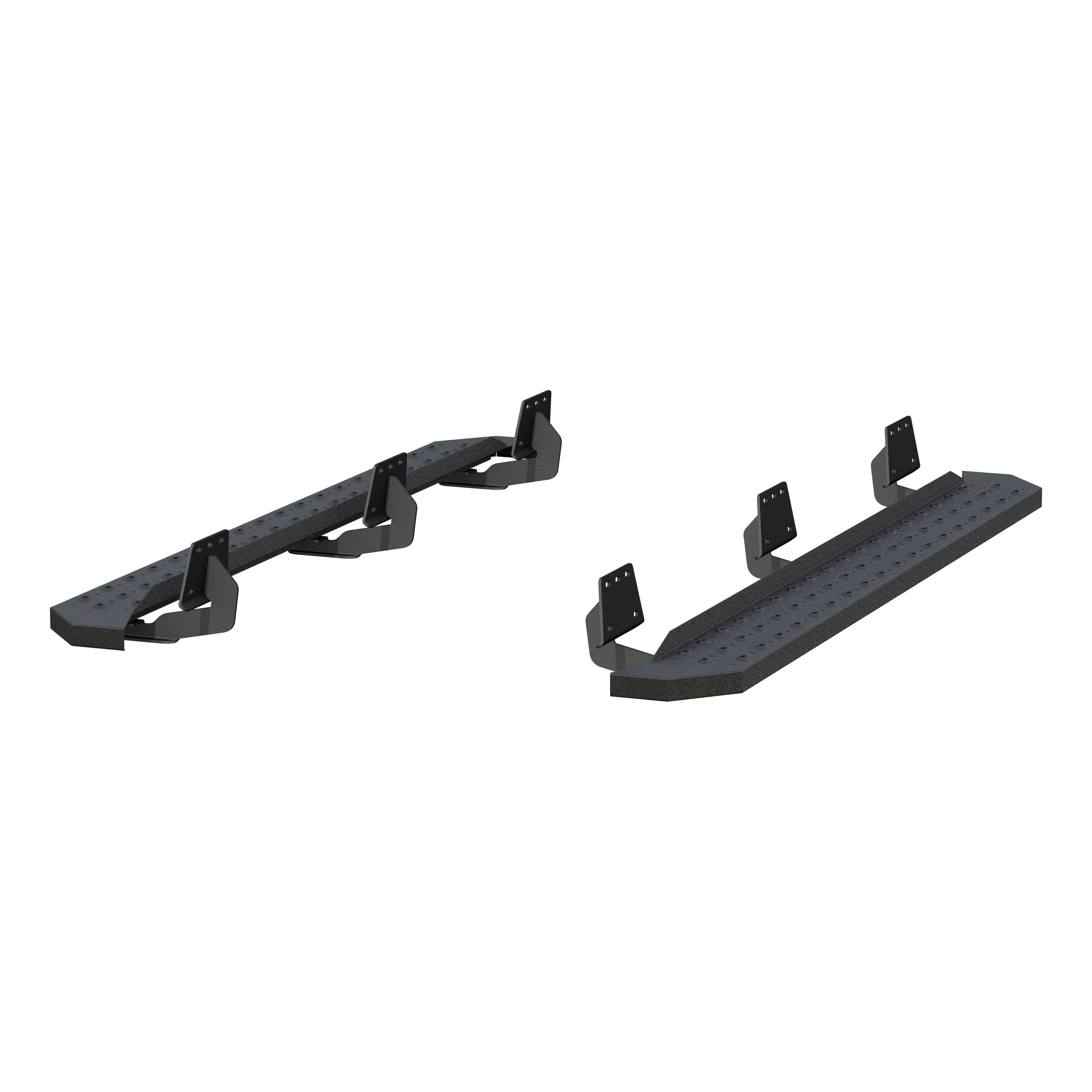 ARIES RidgeStep 6-1/2" x 75" Black Steel Running Boards, 2019-2026 Ram 1500