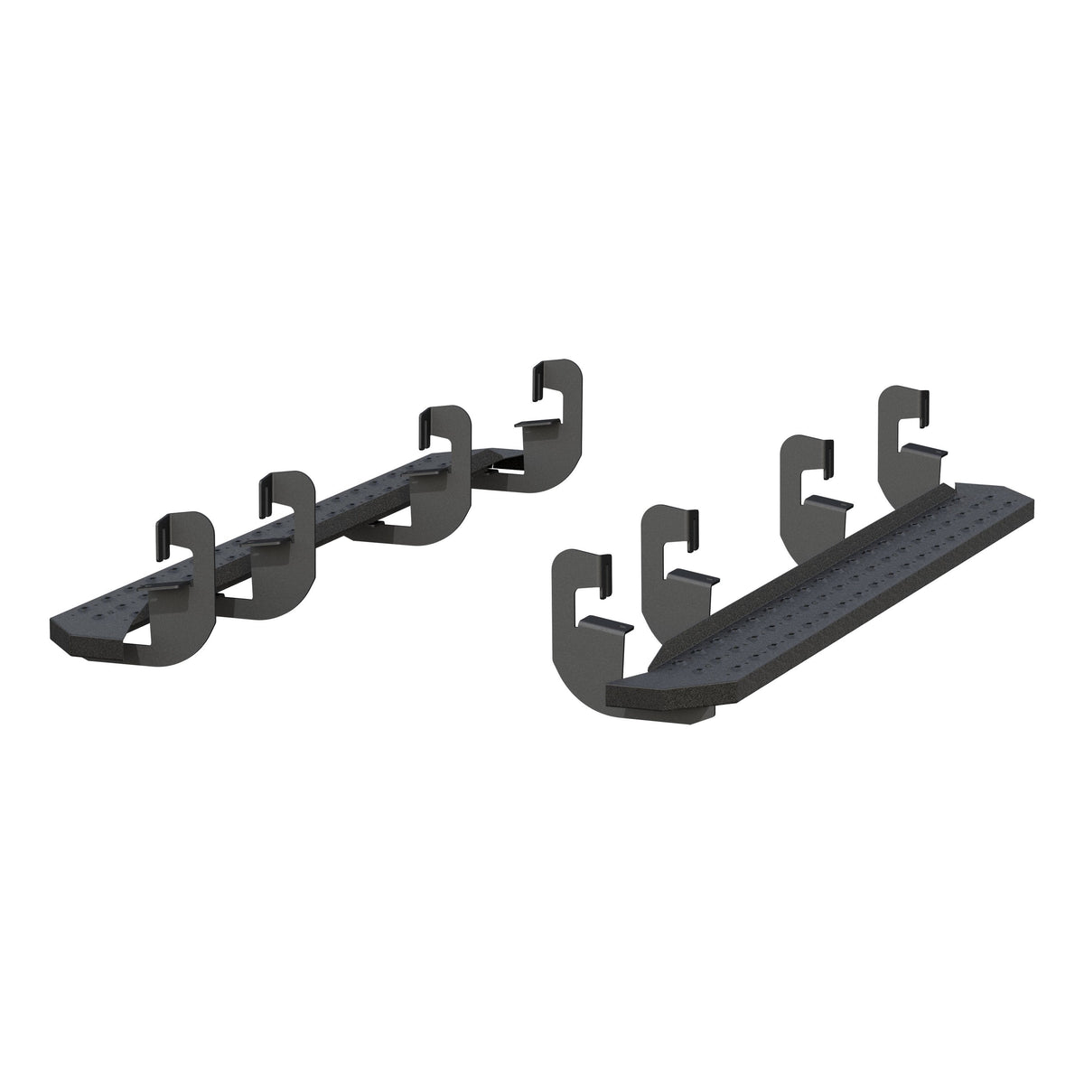 ARIES RidgeStep 6-1/2" x 75" Black Steel Running Boards, 2019-2026 Chevy/GMC Silverado/Sierra 1500, 2020-2026 Chevy/GMC Silverado/Sierra 2500HD/3500HD