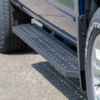 ARIES RidgeStep 6-1/2" x 75" Black Steel Running Boards, 2019-2026 Chevy/GMC Silverado/Sierra 1500, 2020-2026 Chevy/GMC Silverado/Sierra 2500HD/3500HD