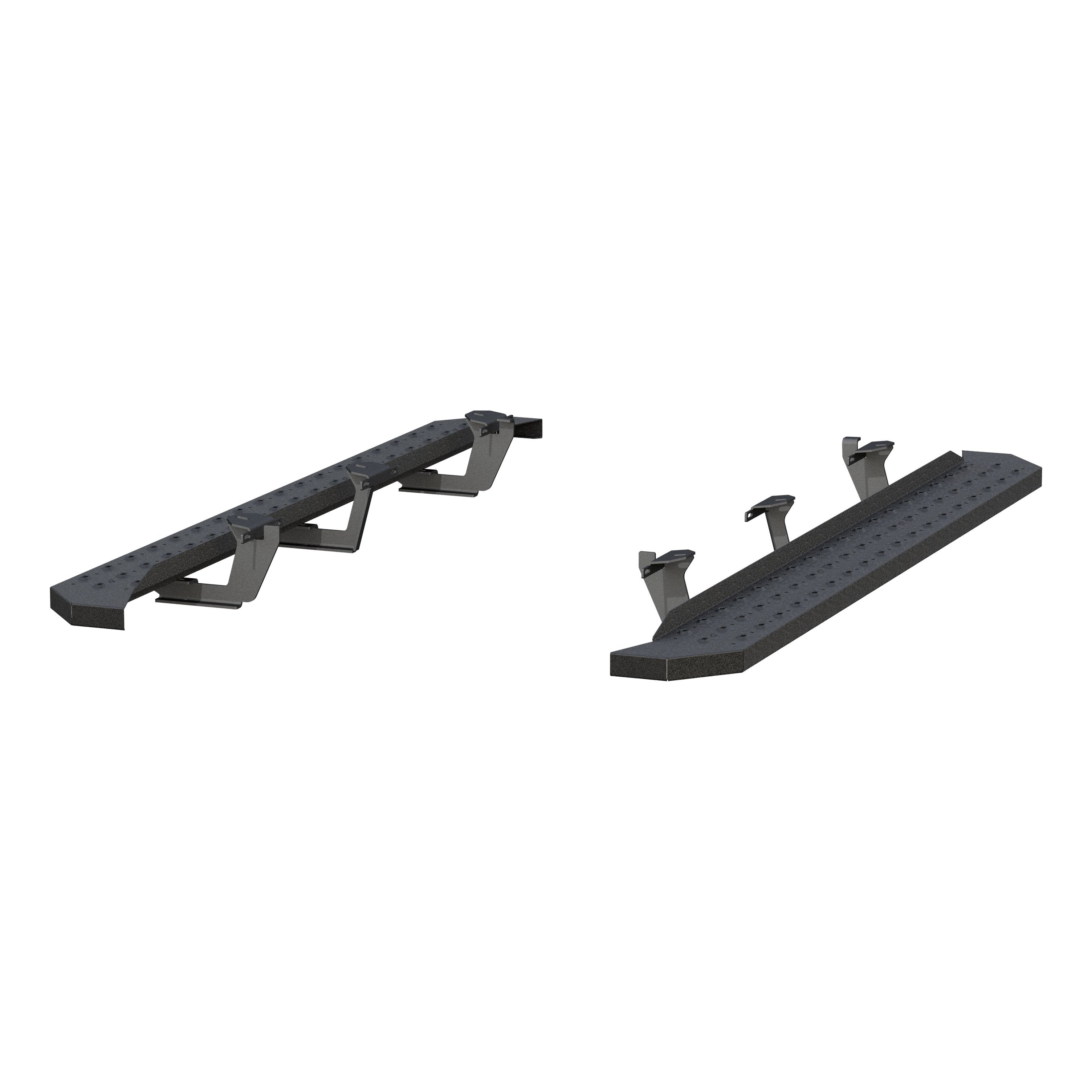 ARIES RidgeStep 6-1/2" x 75" Black Steel Running Boards, 2011-2026 Dodge Durango