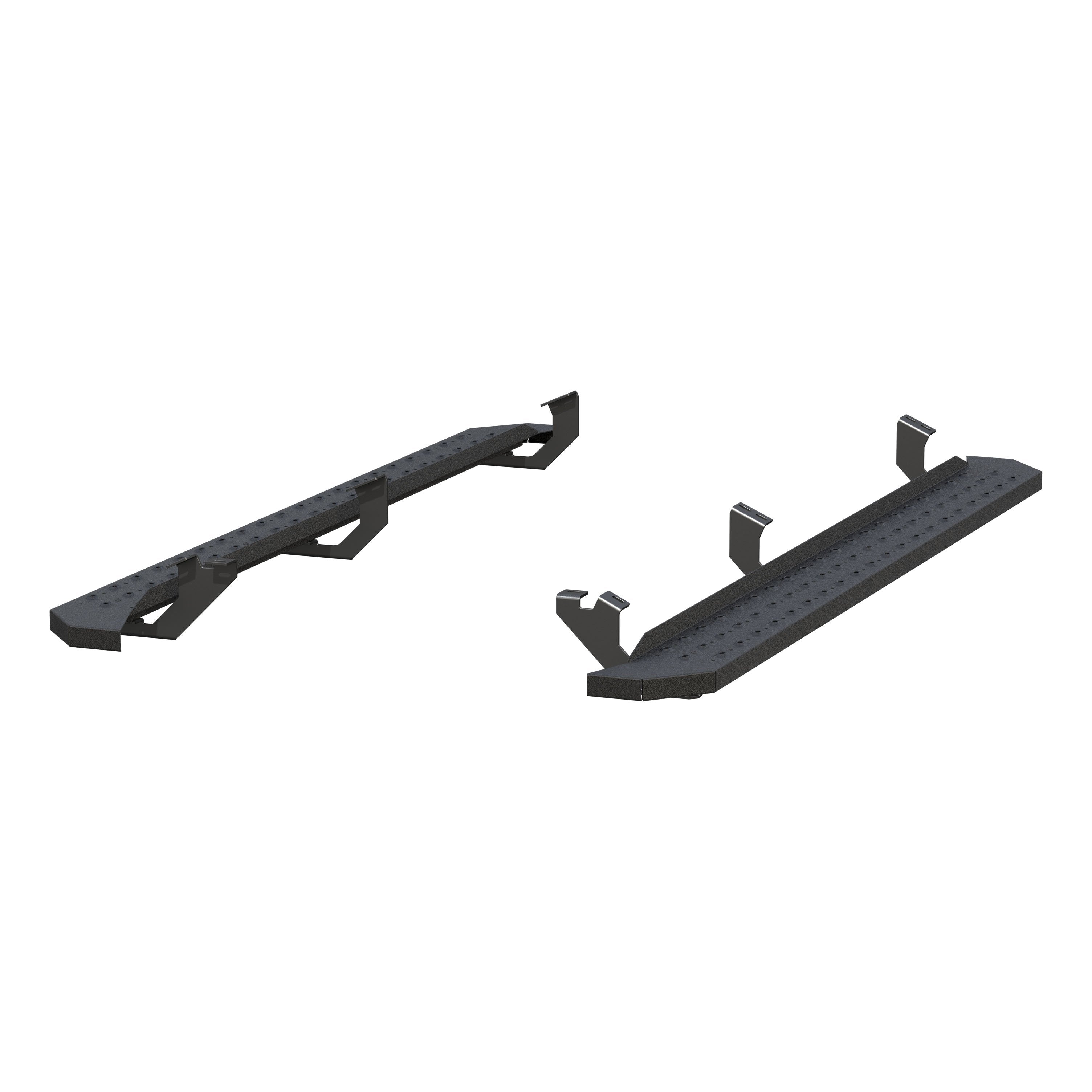 ARIES RidgeStep 6-1/2" x 85" Black Steel Running Boards, 2015-2023 Toyota Tacoma