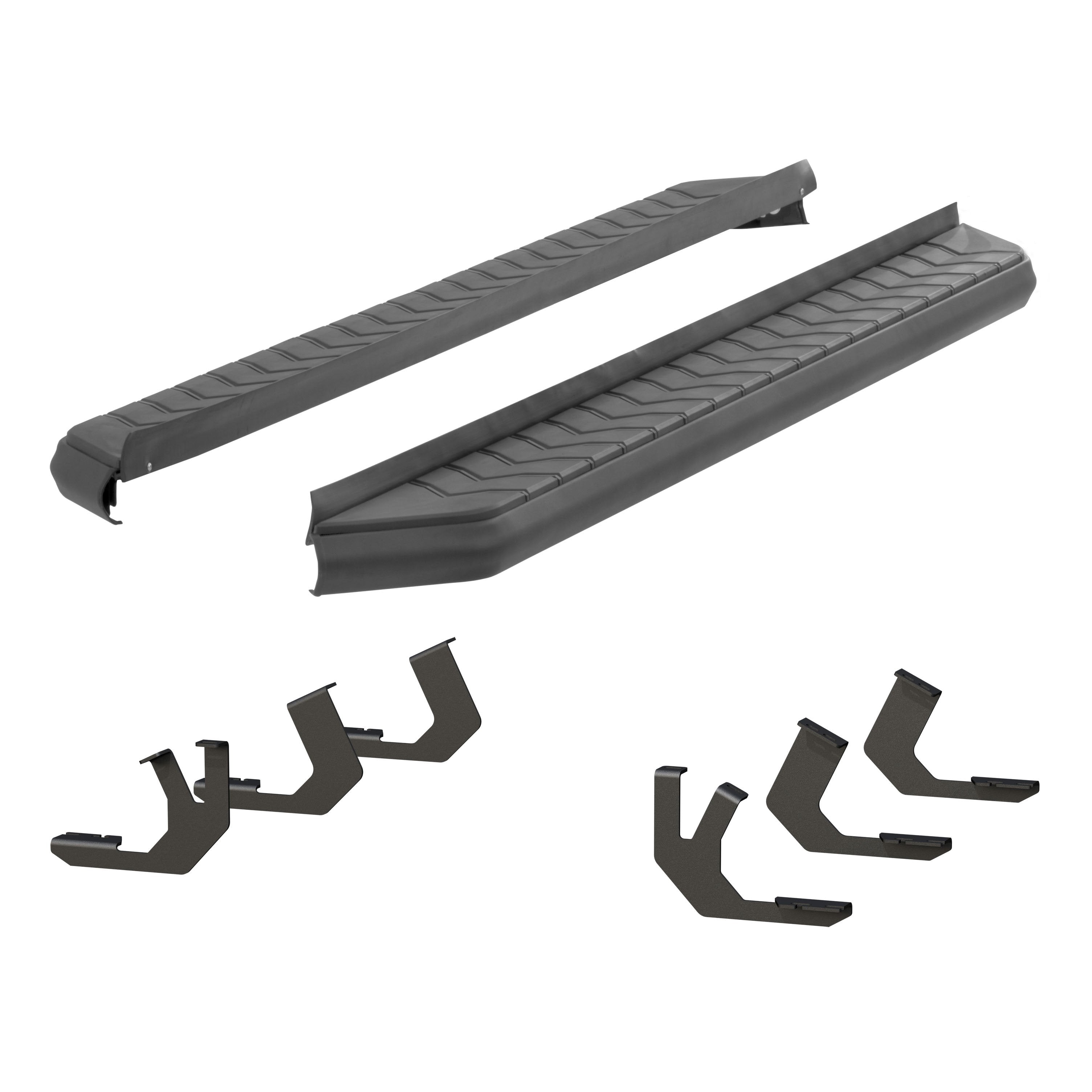 ARIES AeroTread 5" x 70" Black Stainless Running Boards, 2014-2024 Toyota 4Runner