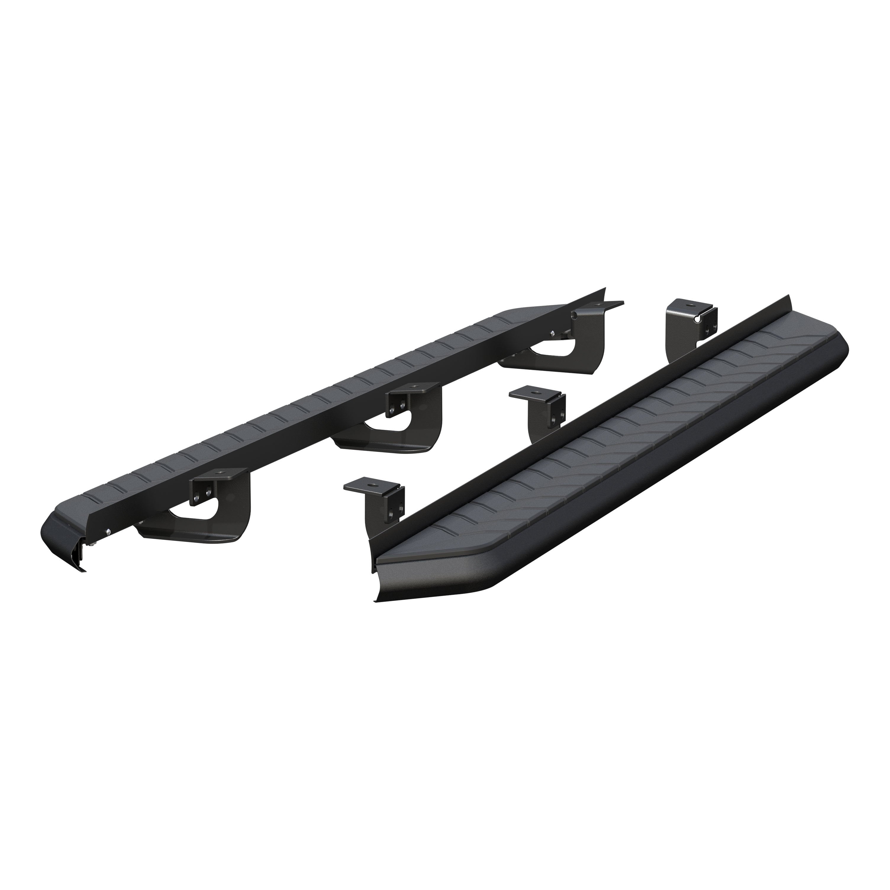 ARIES AeroTread 5" x 73" Black Stainless Running Boards, 2020-2026 Ford Explorer