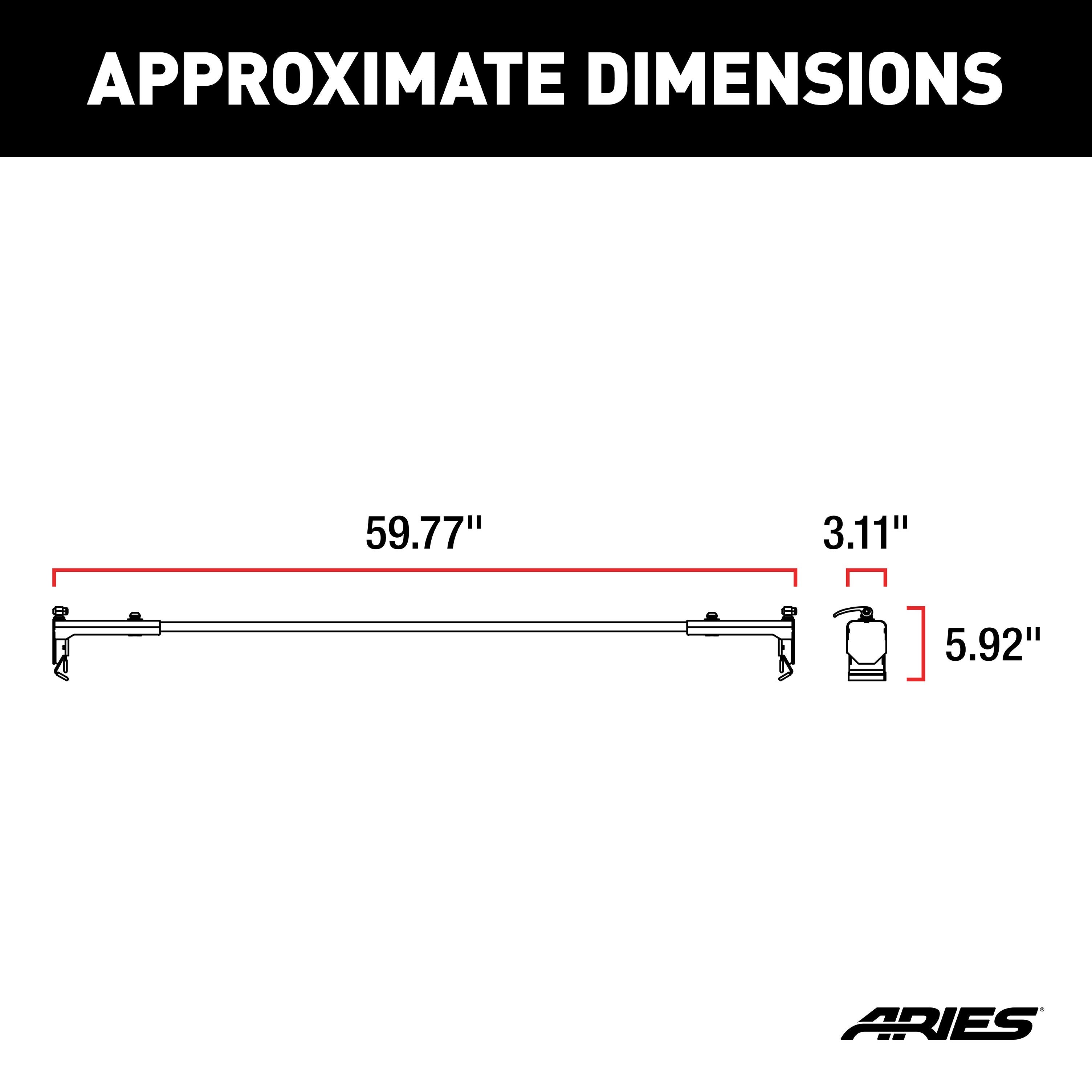 ARIES Jeep Roof Rack Crossbars for Wrangler JK (2-Pack), 2018 Jeep Wrangler