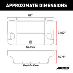 ARIES Black Aluminum Security Cargo Lid, 2018 Jeep Wrangler