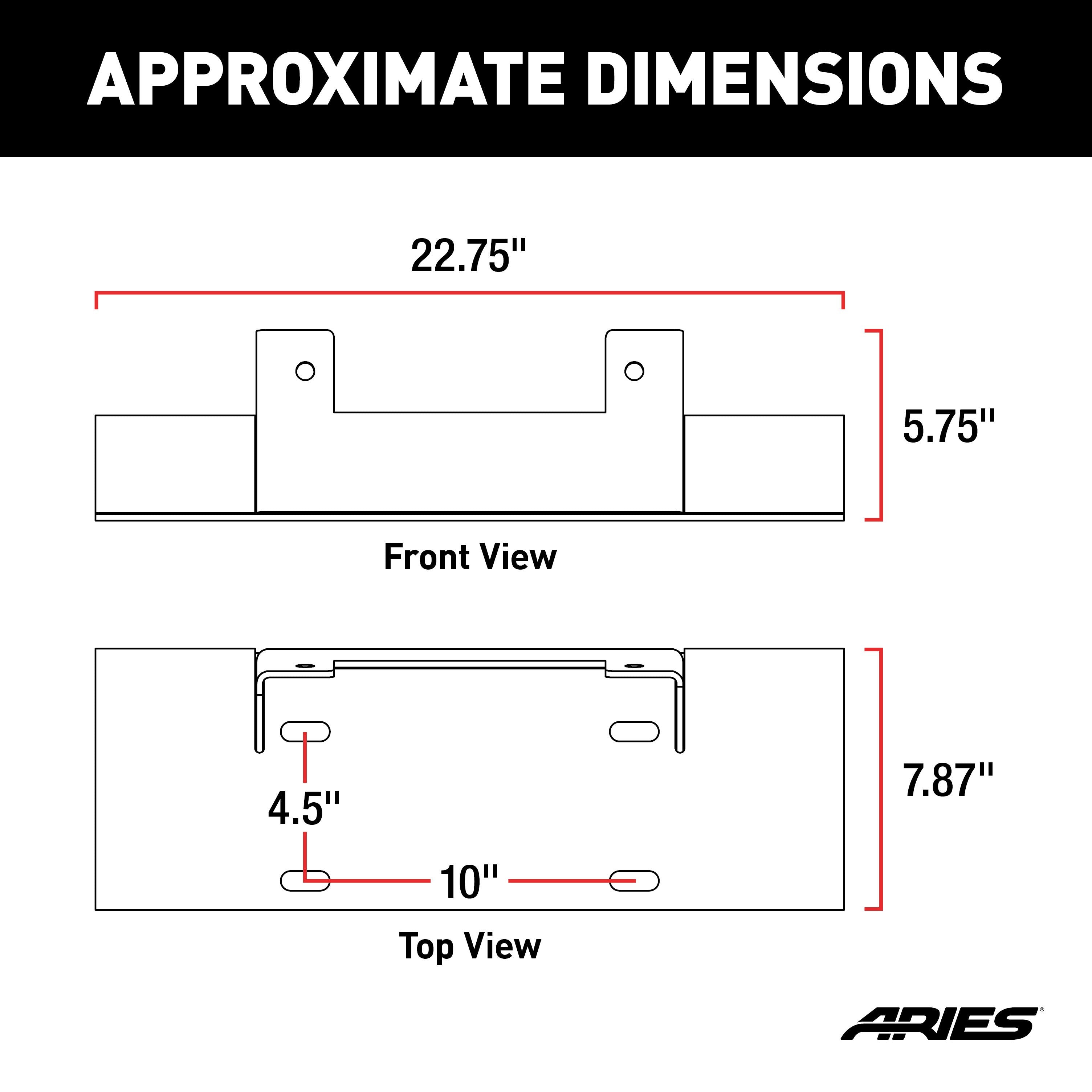 ARIES Winch Adapter Plate with Fairlead Mount