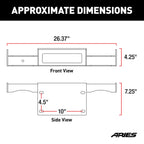 ARIES TrailChaser Bumper Jeep JK Winch Reinforcement Bracket, 2018 Jeep Wrangler