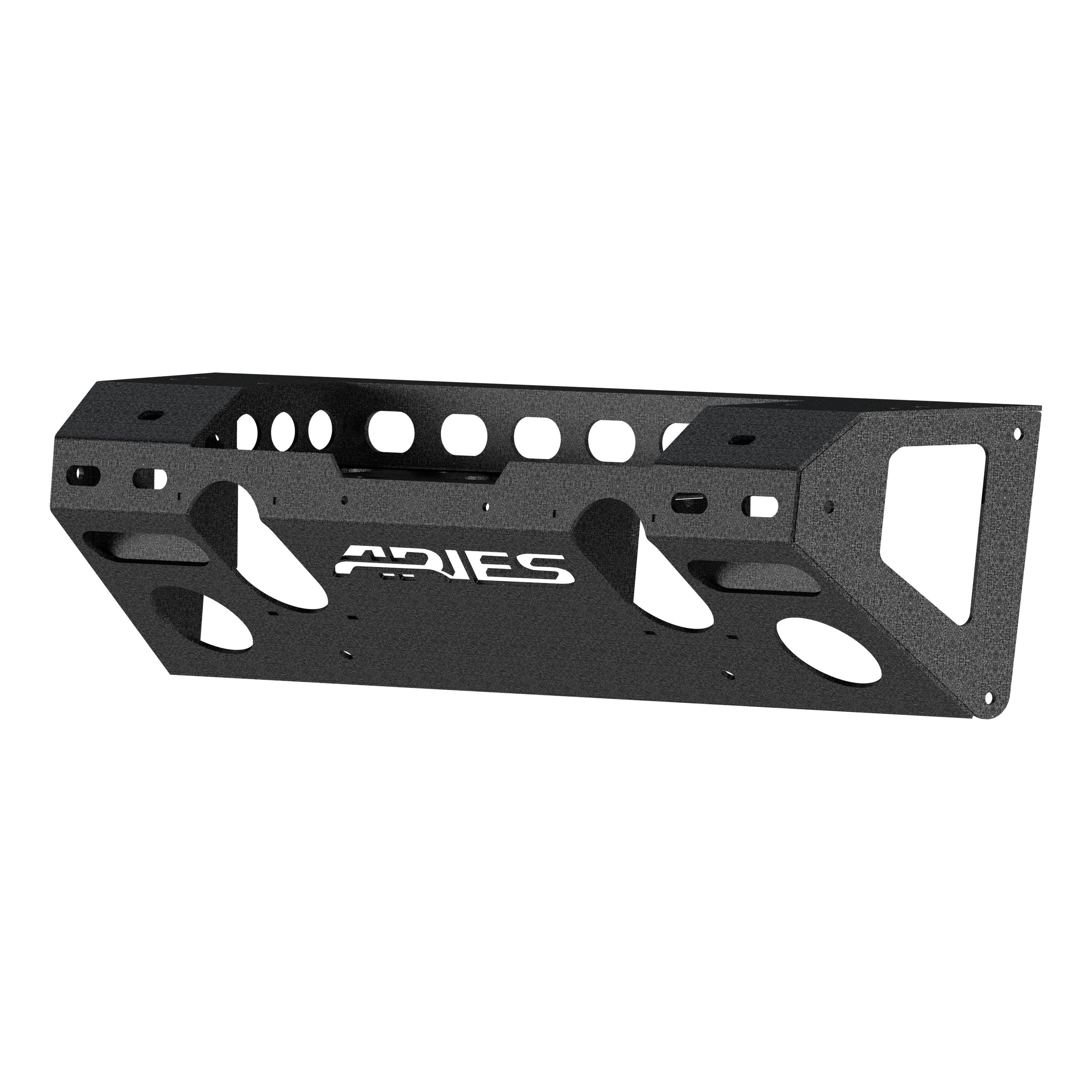 ARIES TrailChaser Jeep Wrangler JK Aluminum Front Bumper Center Section, 2018 Jeep Wrangler