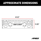 ARIES TrailChaser Jeep Wrangler JK Aluminum Front Bumper Center Section, 2018 Jeep Wrangler