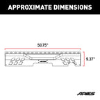 ARIES TrailChaser Jeep Wrangler JK Aluminum Rear Bumper Center Section, 2018 Jeep Wrangler
