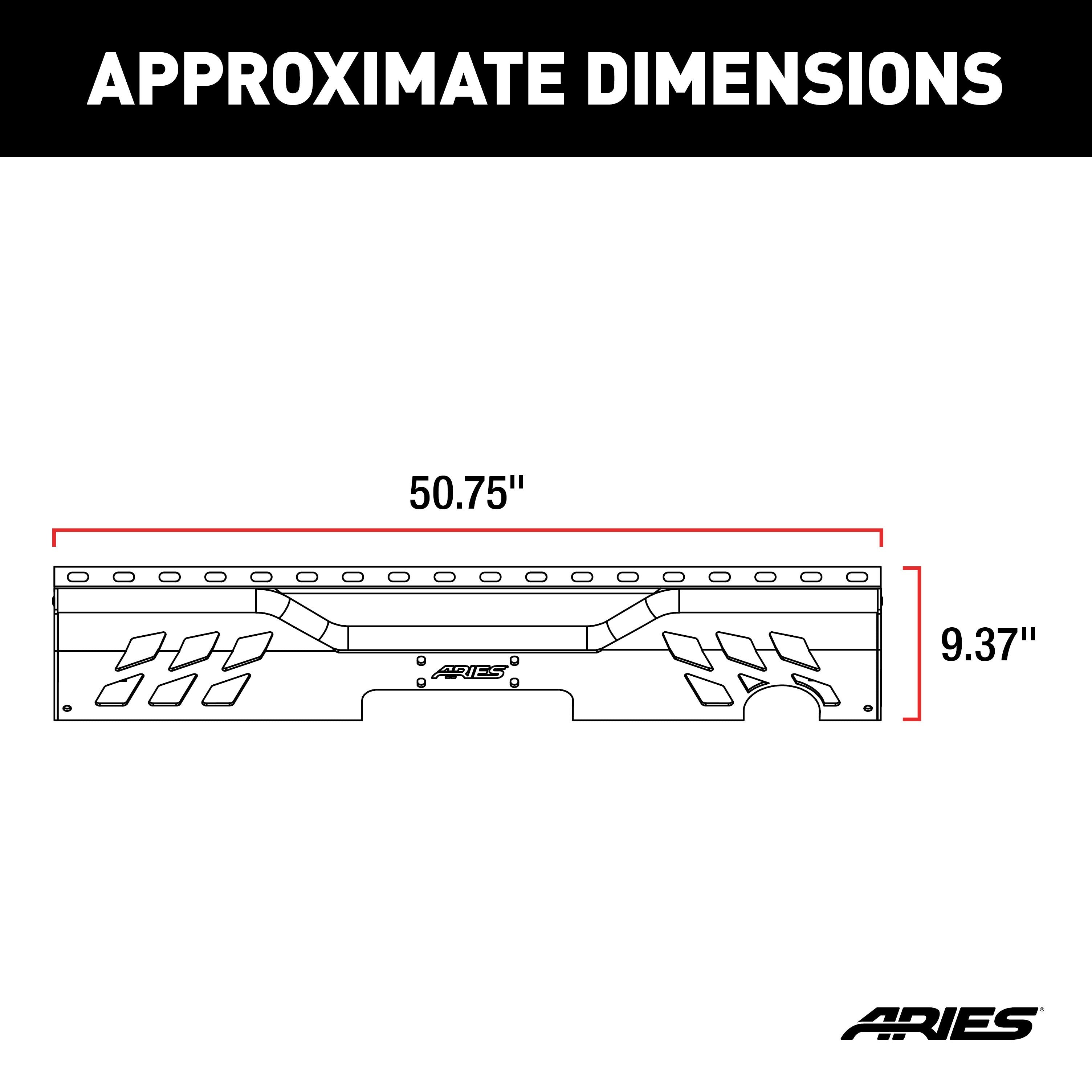 ARIES TrailChaser Jeep Wrangler JK Aluminum Rear Bumper Center Section, 2018 Jeep Wrangler