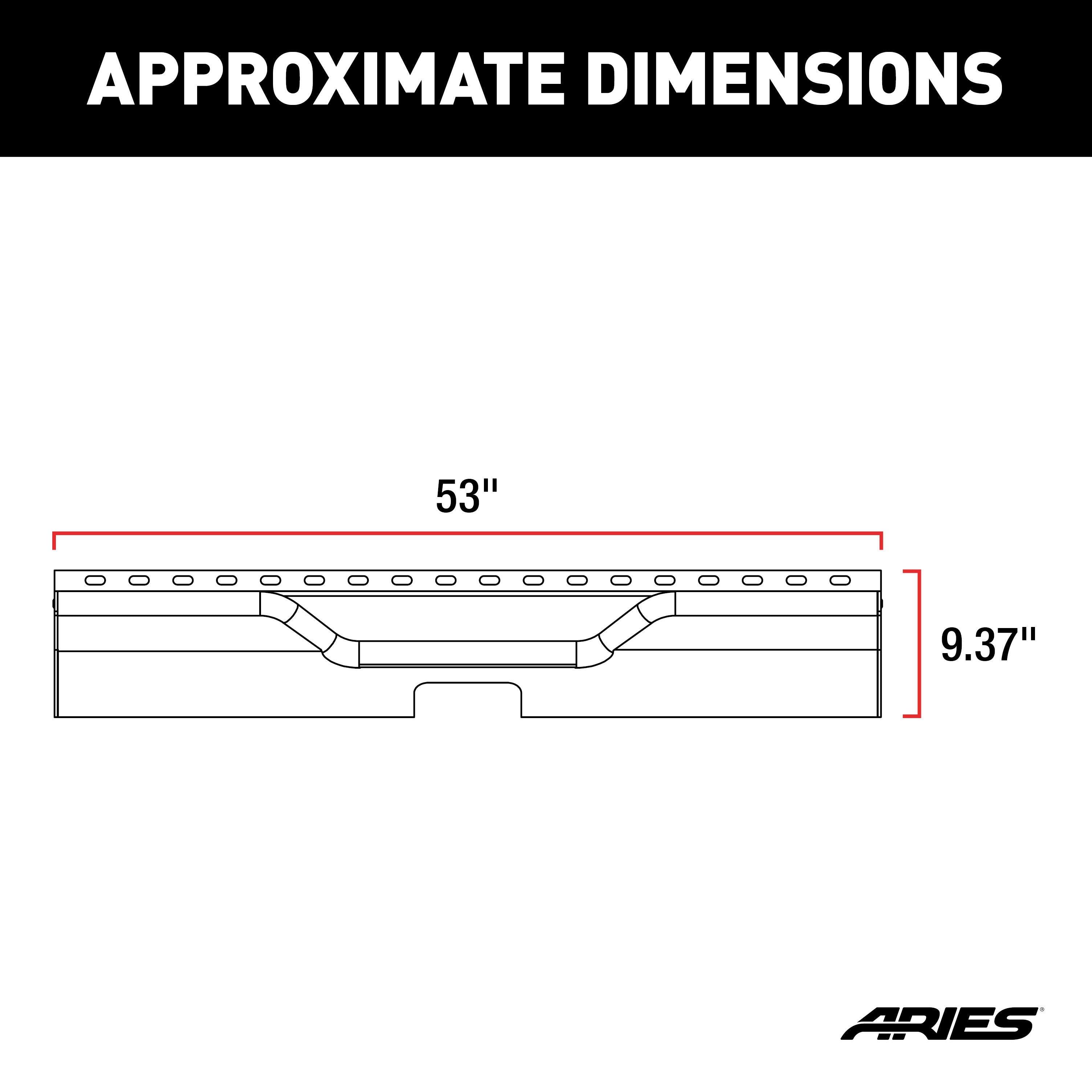 ARIES TrailChaser Jeep Wrangler JL Aluminum Rear Bumper Center Section, 2018-2026 Jeep Wrangler