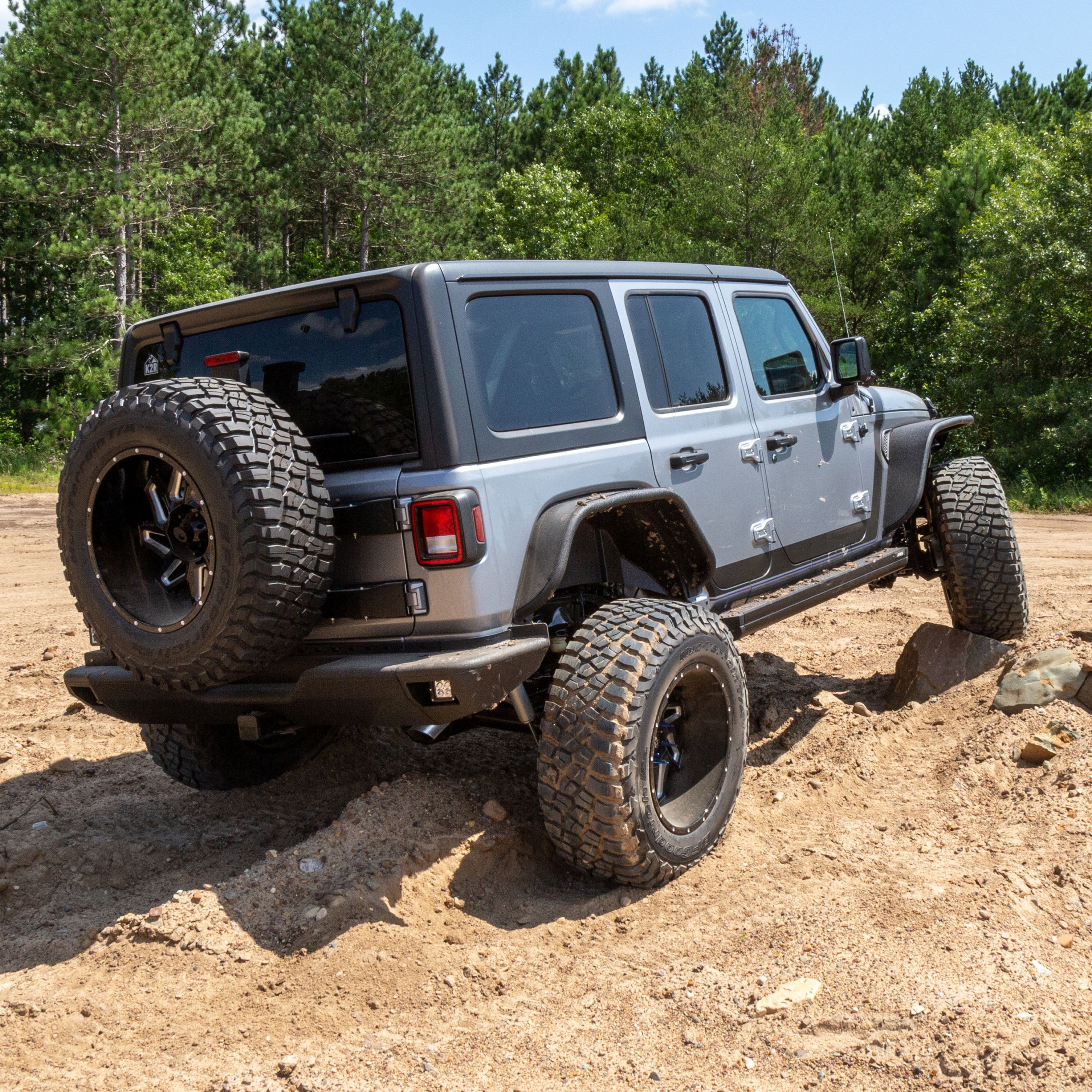 ARIES TrailChaser Jeep Wrangler JL Aluminum Rear Bumper Center Section, 2018-2026 Jeep Wrangler