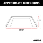 ARIES TrailChaser Jeep Wrangler Aluminum Front Bumper Angular Brush Guard, 2018-2026 Jeep Wrangler, 2020-2026 Jeep Gladiator