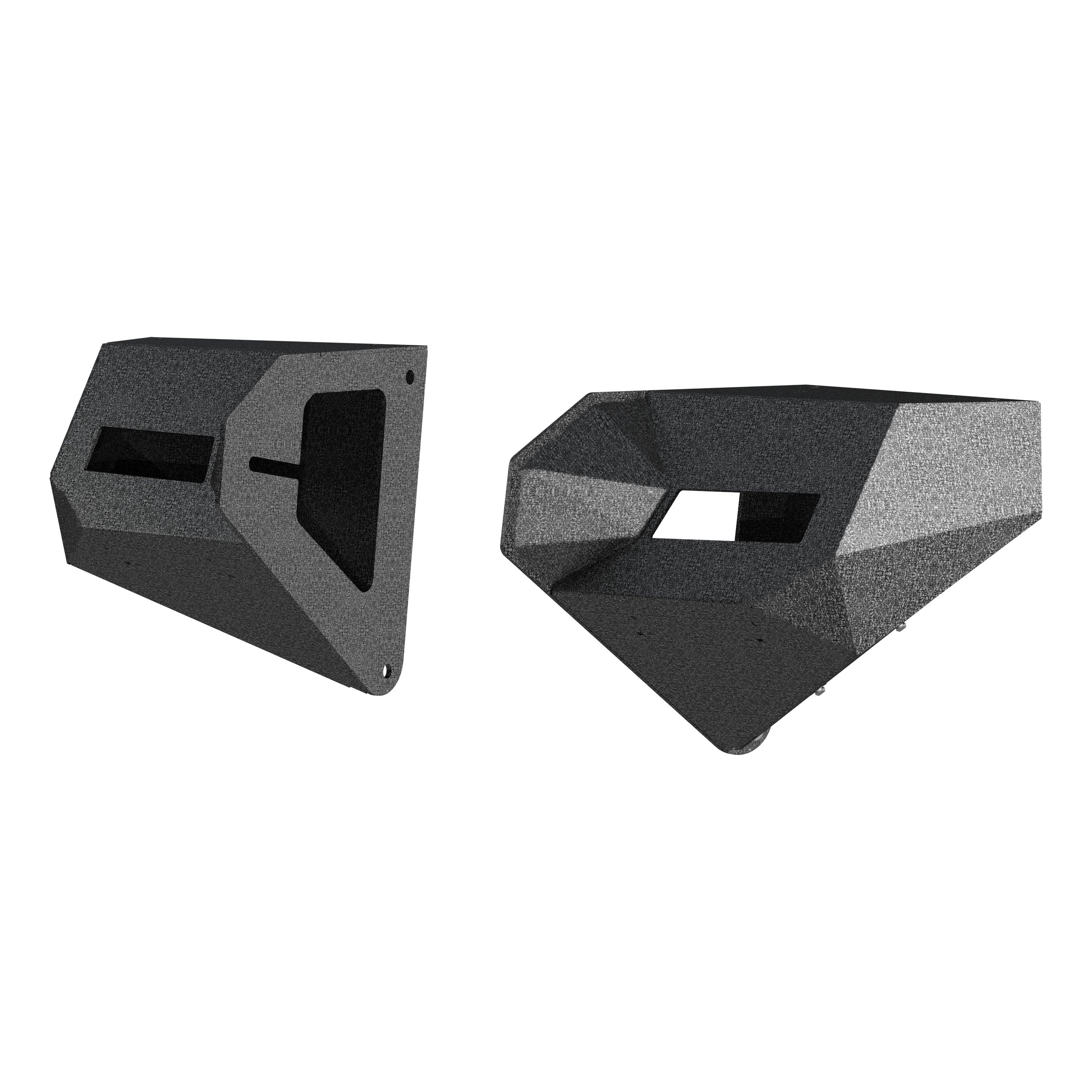 ARIES TrailChaser Jeep Wrangler JL, Gladiator Aluminum Front Bumper Corners, 2018-2026 Jeep Wrangler, 2020-2026 Jeep Gladiator