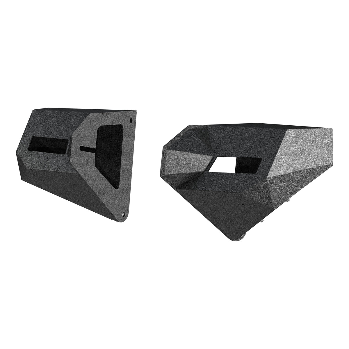 ARIES TrailChaser Jeep Wrangler JL, Gladiator Aluminum Front Bumper Corners, 2018-2026 Jeep Wrangler, 2020-2026 Jeep Gladiator
