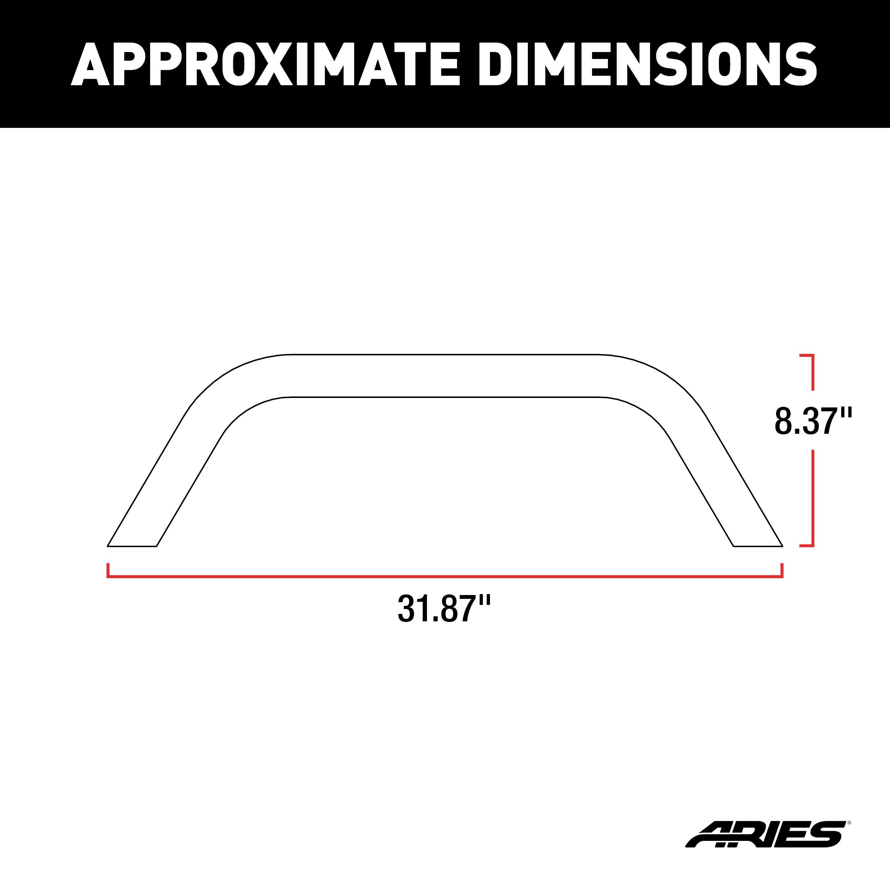 ARIES TrailChaser Jeep Wrangler Steel Front Bumper Round Brush Guard, 2018-2026 Jeep Wrangler