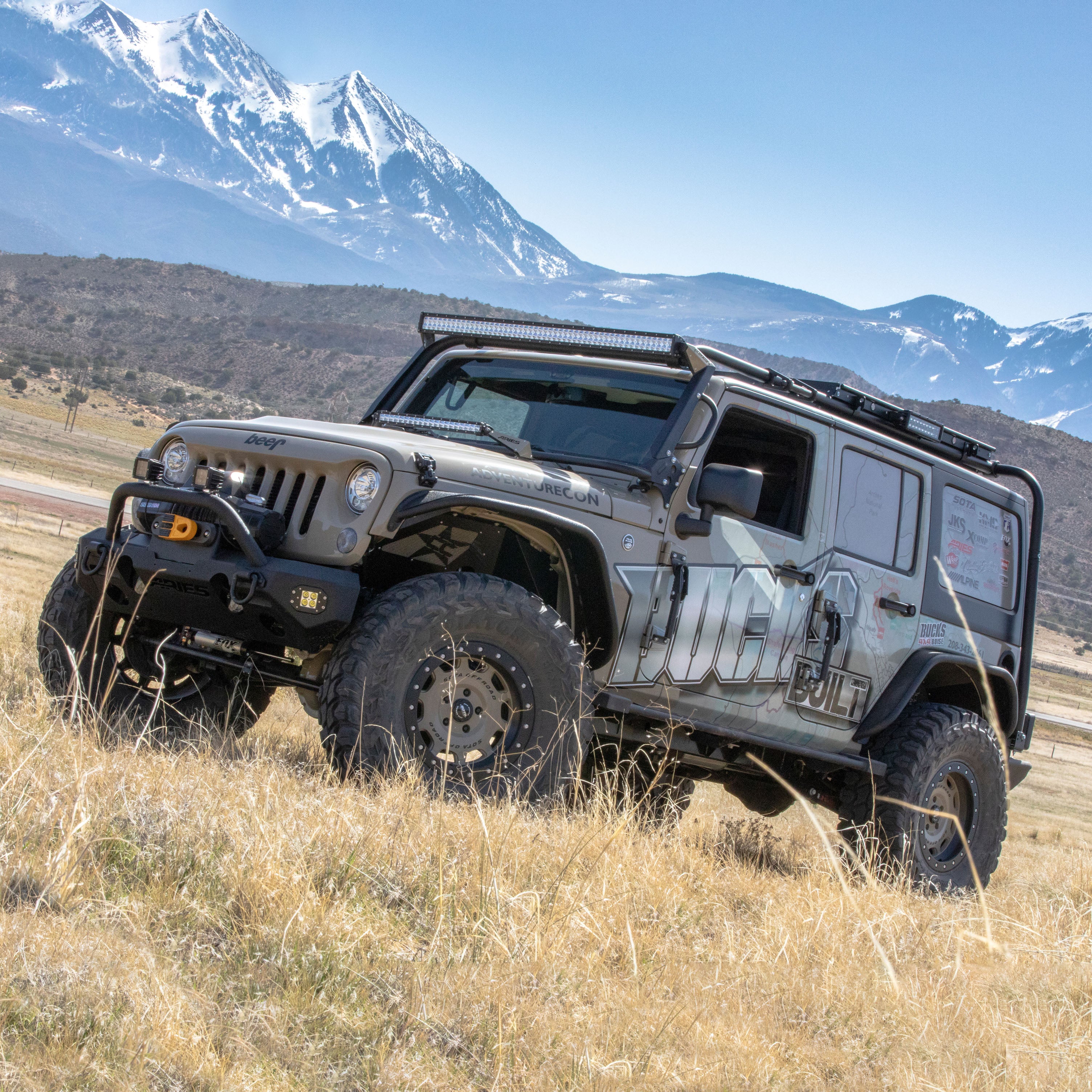 ARIES TrailChaser Jeep Wrangler Aluminum Front Bumper Round Brush Guard, 2018-2026 Jeep Wrangler