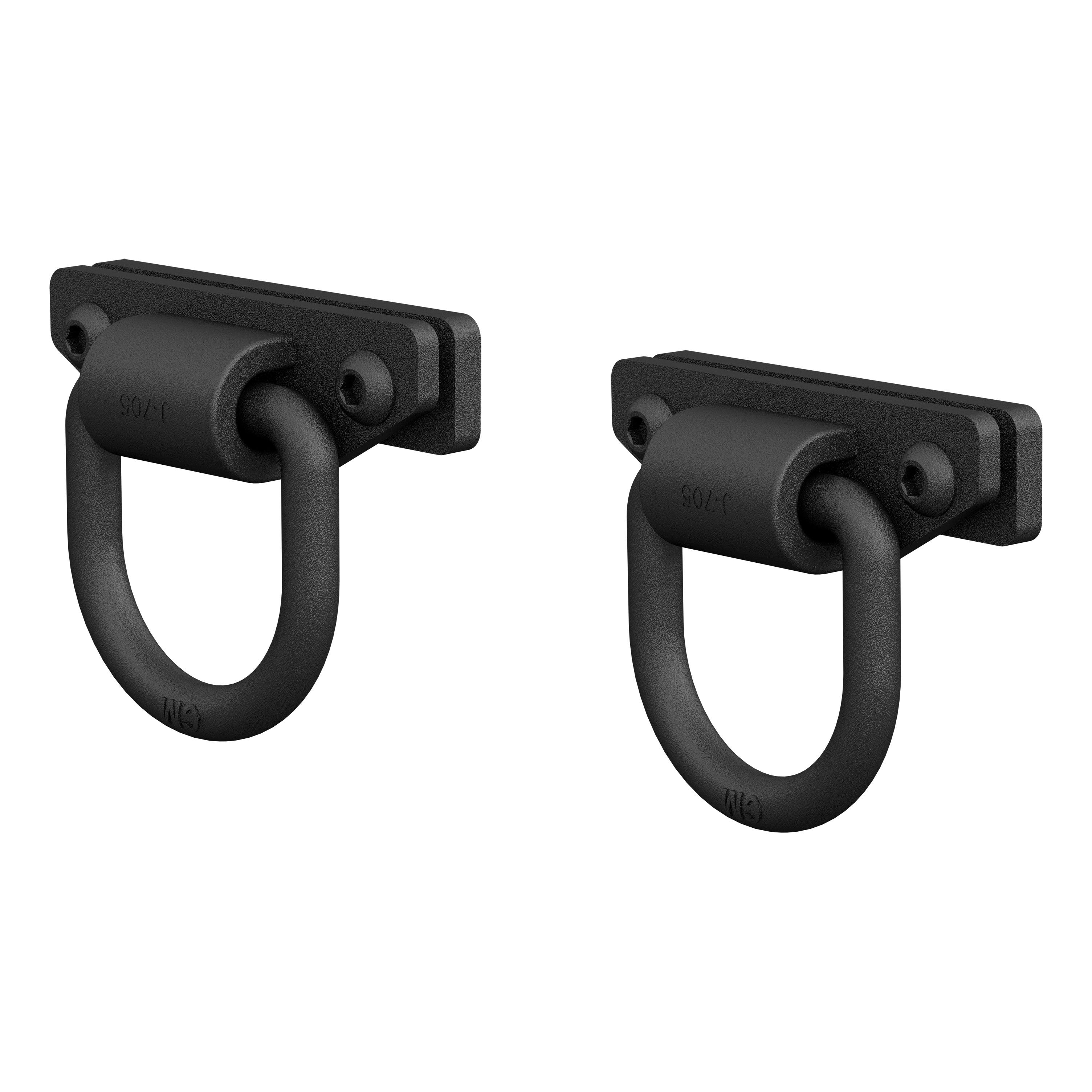 ARIES Bolt-On Anti-Rattle D-Rings (9,000 lbs, 2-Pack)