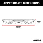 ARIES TrailChaser Jeep Wrangler JK Aluminum Rear Bumper, 2018 Jeep Wrangler