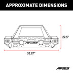 ARIES TrailChaser Jeep Wrangler JK Aluminum Front Bumper (Option 1), 2018 Jeep Wrangler JK/Wrangler