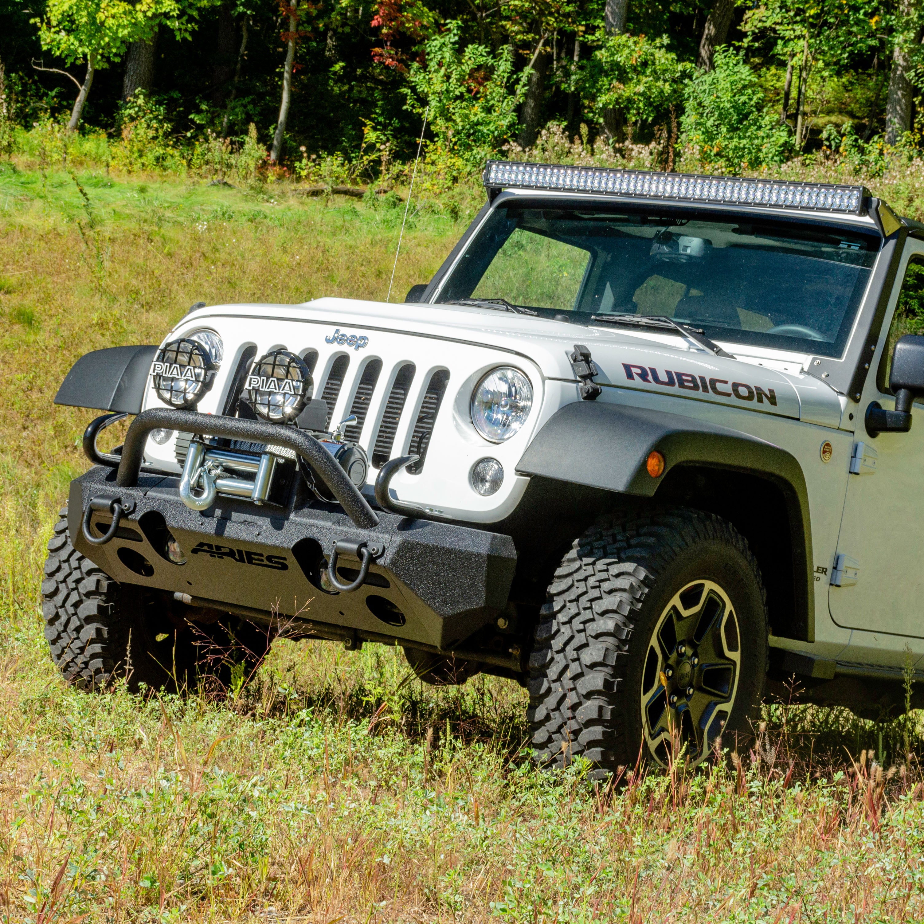 ARIES TrailChaser Jeep Wrangler JK Aluminum Front Bumper (Option 4), 2018 Jeep Wrangler
