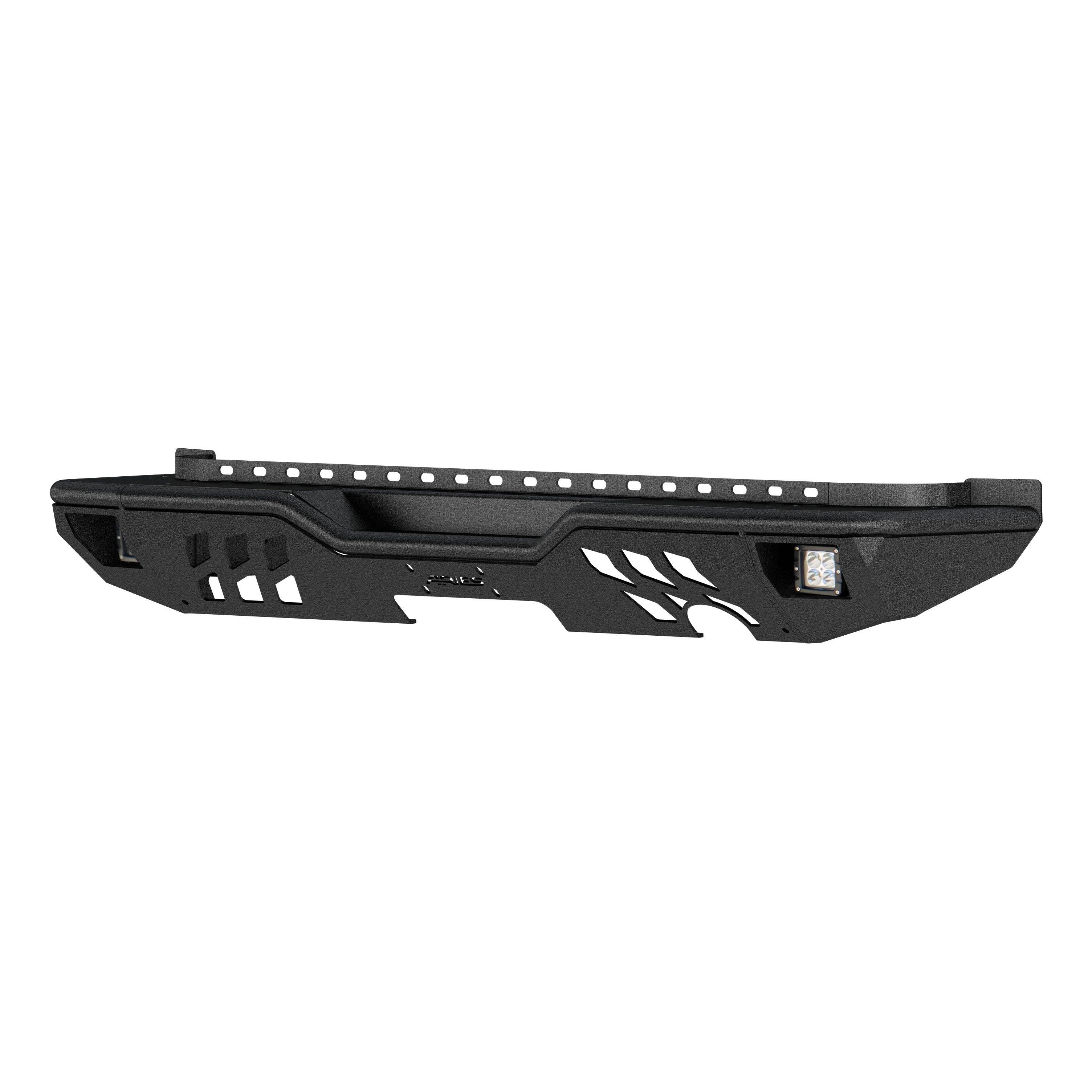 ARIES TrailChaser Jeep Wrangler JK Aluminum Rear Bumper with LED Lights, 2018 Jeep Wrangler