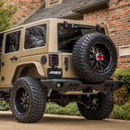ARIES TrailChaser Jeep Wrangler JK Aluminum Rear Bumper with LED Lights, 2018 Jeep Wrangler