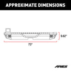 ARIES TrailChaser Jeep Wrangler JL Aluminum Rear Bumper with LED Lights, 2018-2026 Jeep Wrangler