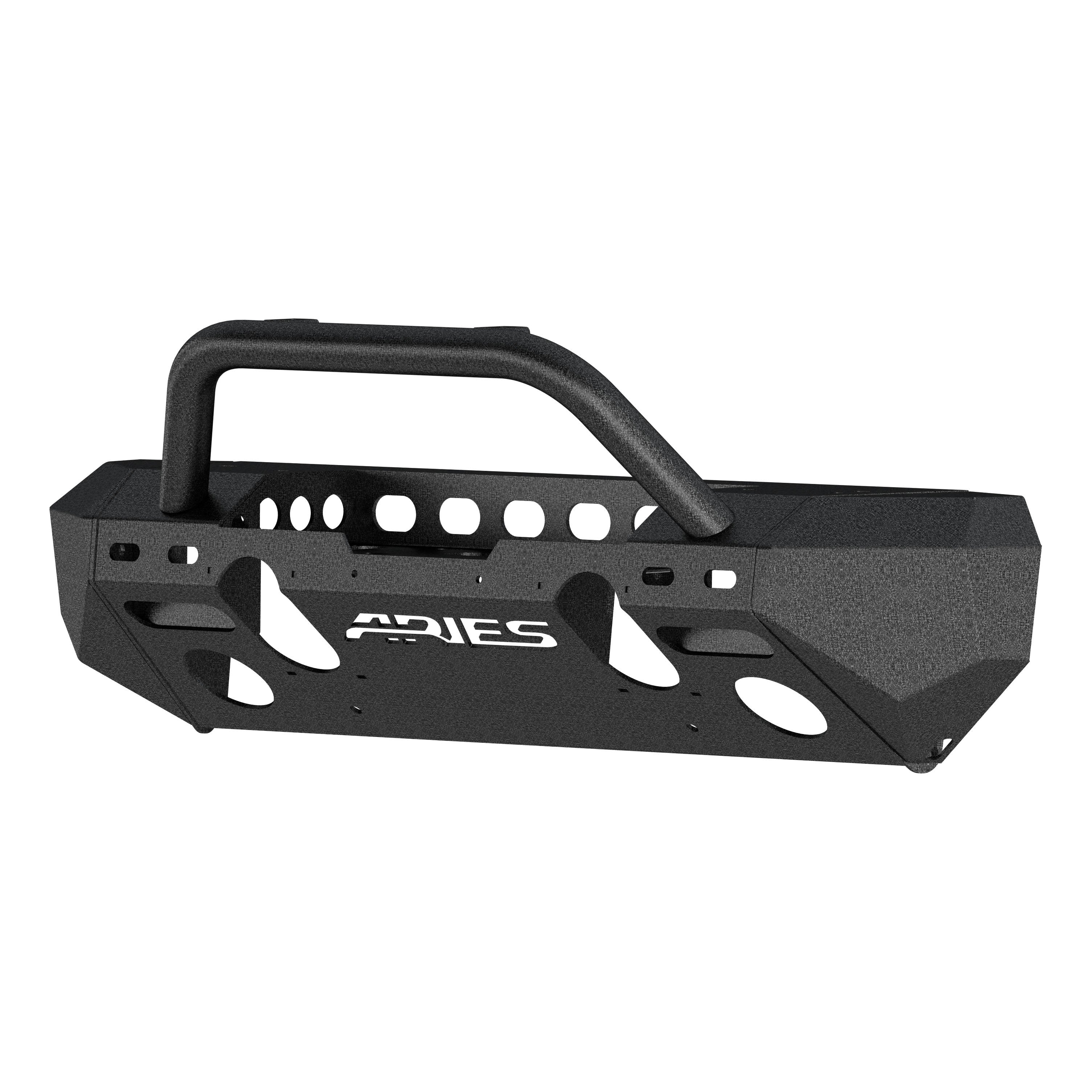 ARIES TrailChaser Jeep Wrangler JL, Gladiator Aluminum Front Bumper (Option 4), 2018-2026 Jeep Wrangler, 2020-2026 Jeep Gladiator