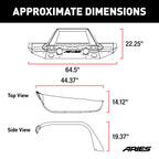 ARIES TrailChaser Jeep Wrangler JL Front Bumper with Fender Flares (Option 9), 2018-2026 Jeep Wrangler