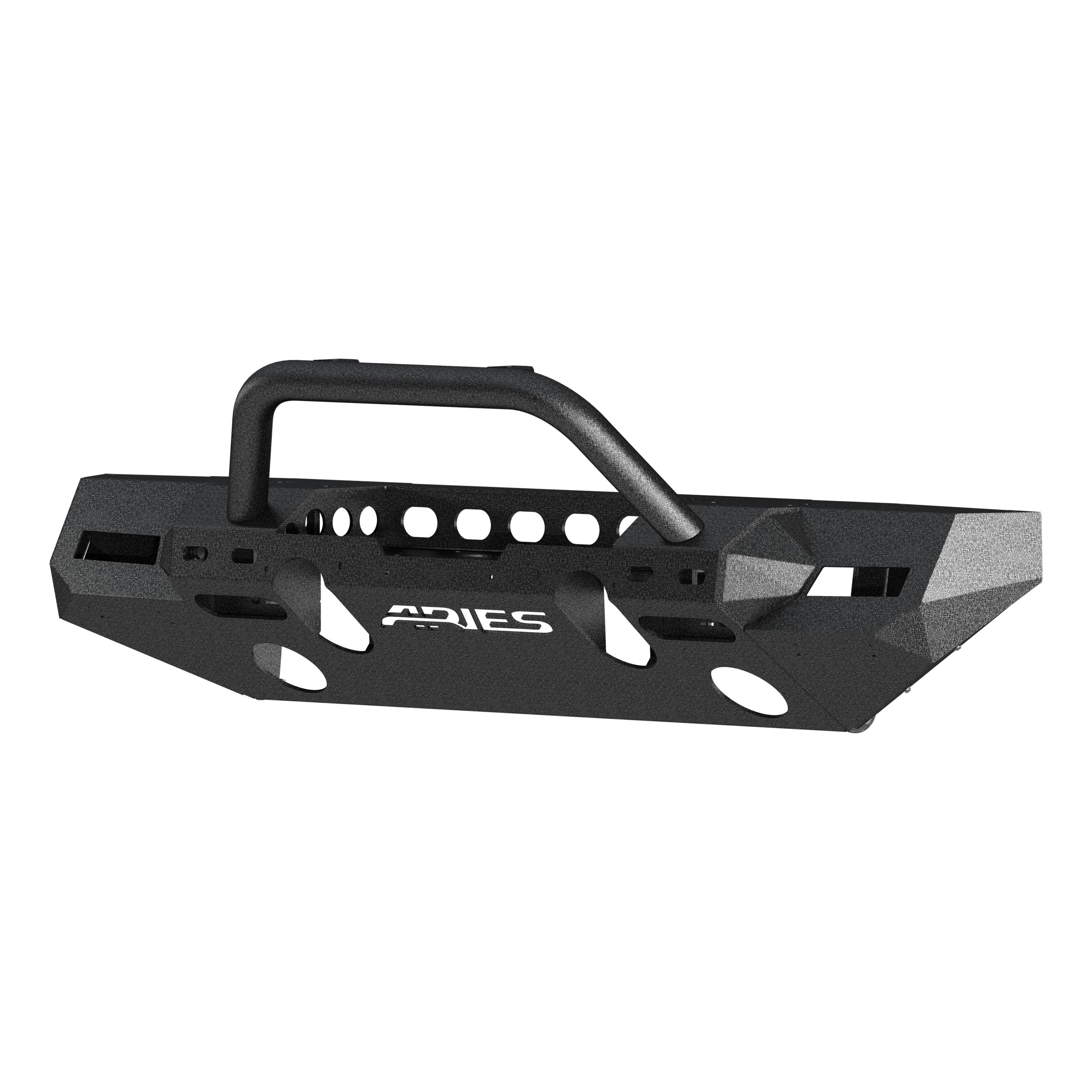 ARIES TrailChaser Jeep Wrangler JL, Gladiator Aluminum Front Bumper (Option 8), 2018-2026 Jeep Wrangler