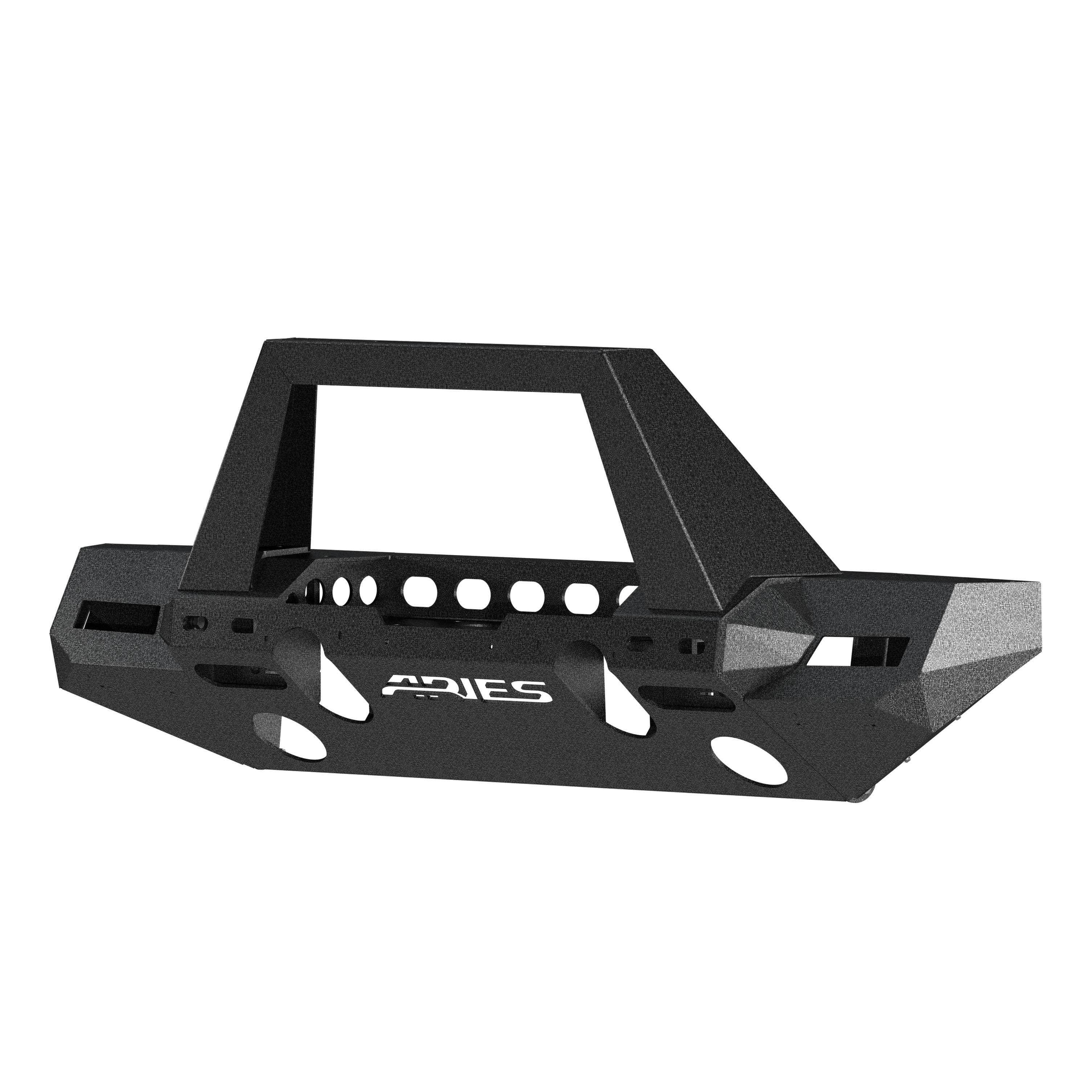 ARIES TrailChaser Jeep Wrangler JL, Gladiator Aluminum Front Bumper (Option 9), 2018-2026 Jeep Wrangler