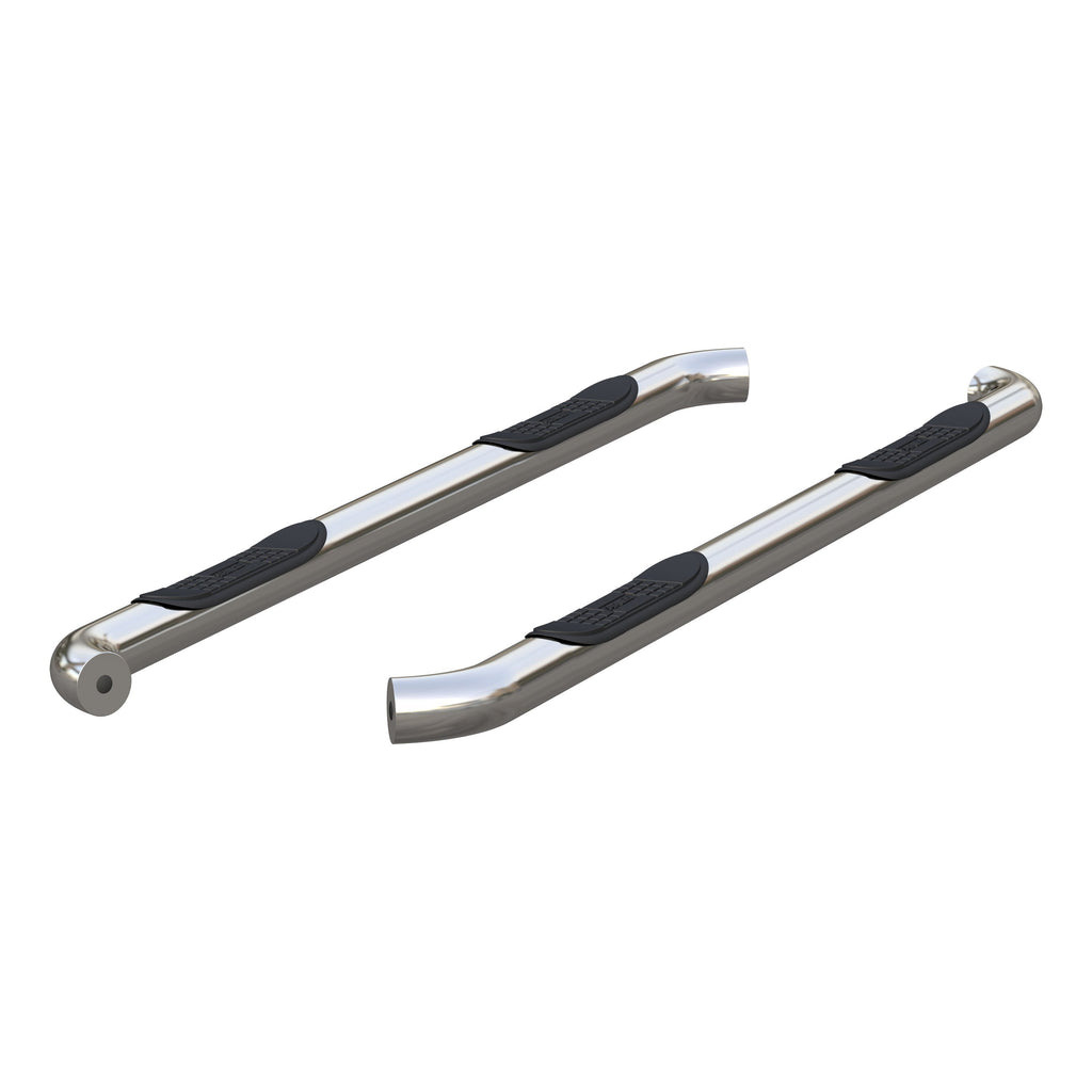 ARIES 3" Round Polished Stainless Side Bars, 2022-2026 Nissan Frontier