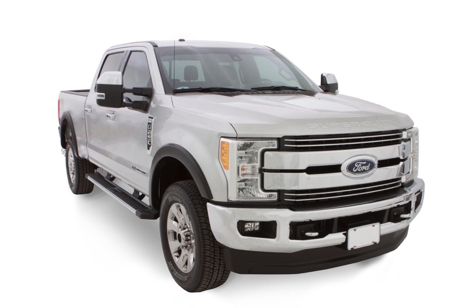 Black OE Style Smooth Finish 4-Piece Fender Flare Set For 2015-2017 Ford F150 (Excludes Models W/Tech Package) Bushwacker