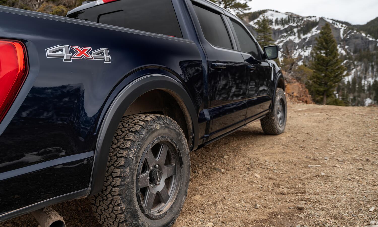 Black OE Style Smooth Finish 4-Piece Fender Flare Set For 2015-2017 Ford F150 (Excludes Models W/Tech Package) Bushwacker