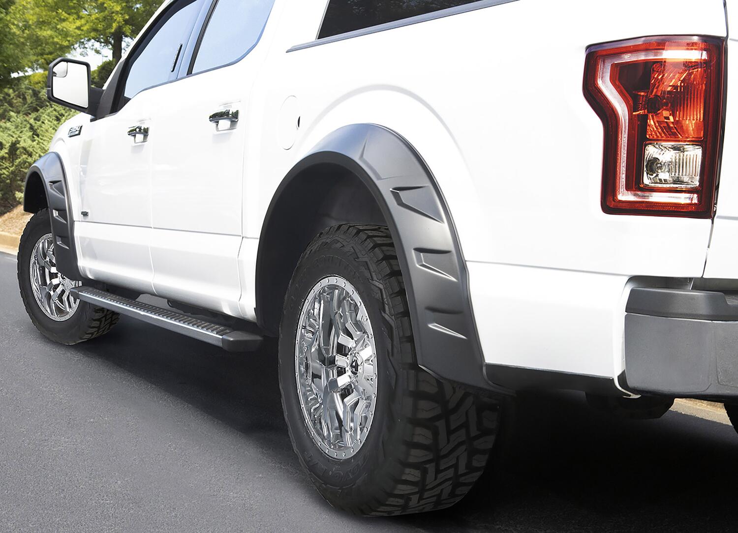Drt Style Fender Flares Front And Rear For 2015-2017 Ford F150 Bushwacker